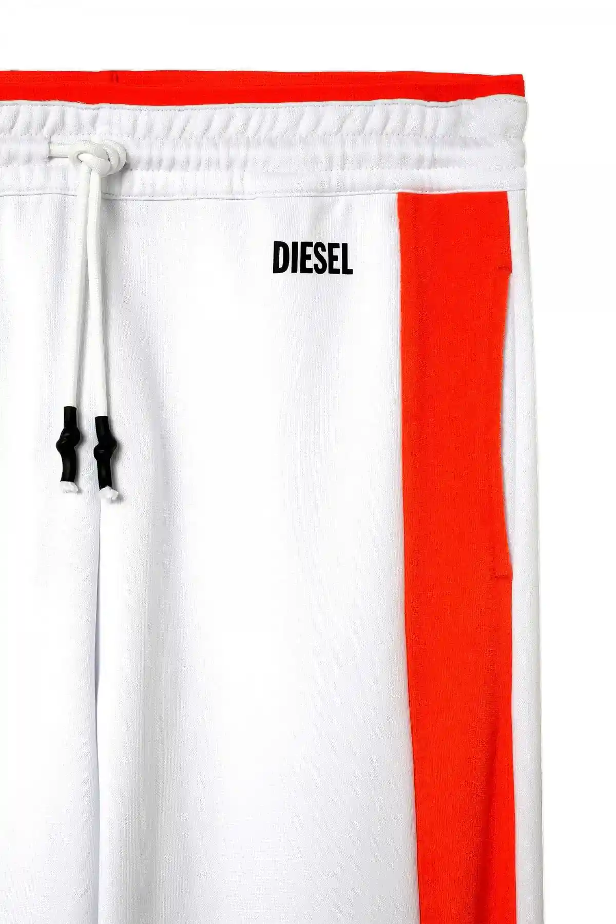 White and Orange Sweatpants with side bands