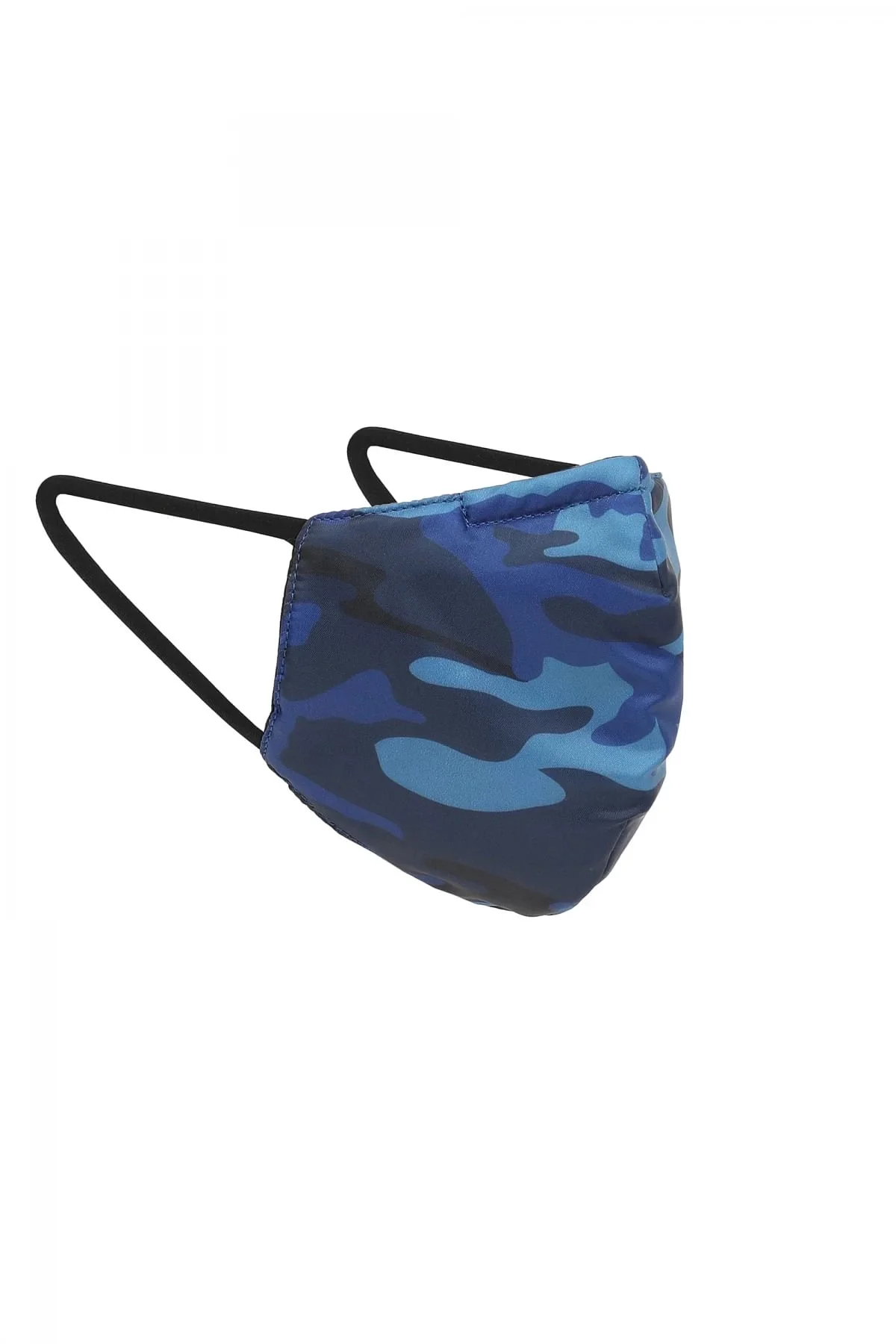 Blue Mask with camouflage print