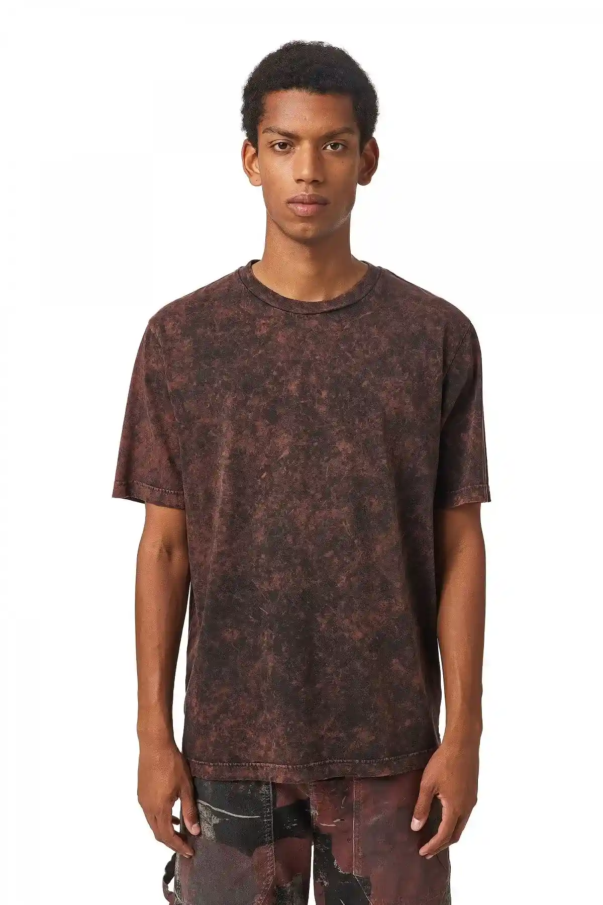 Black and Pink T-shirt with marble effect