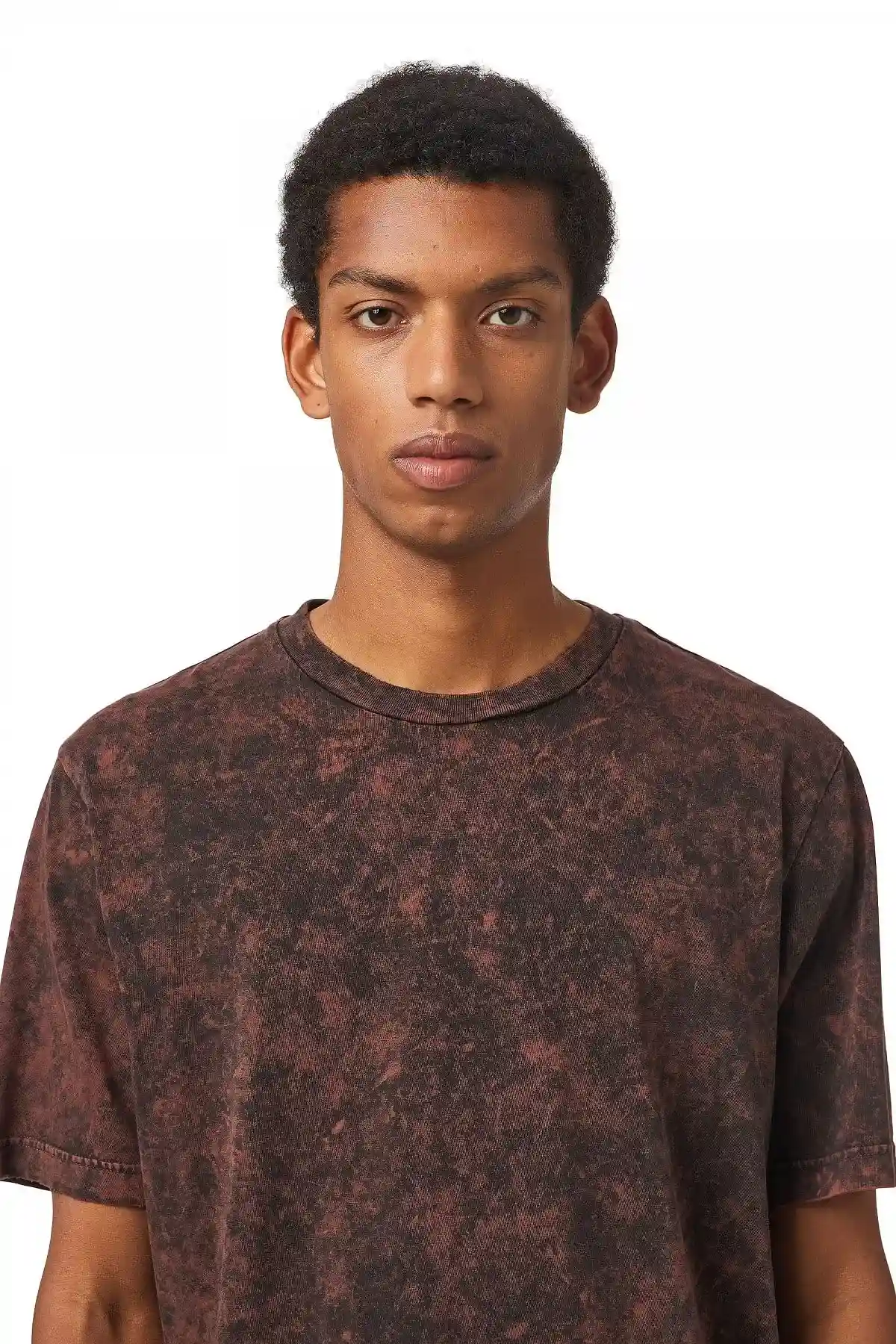 Black and Pink T-shirt with marble effect