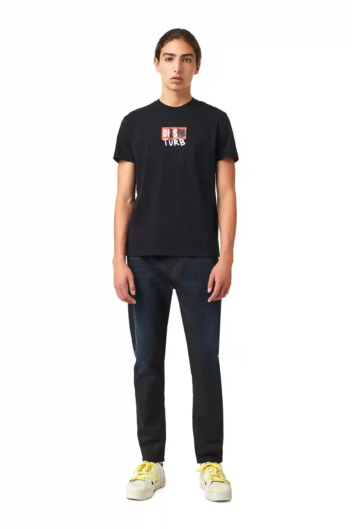 Black Green Label T-shirt with DISTURB logo