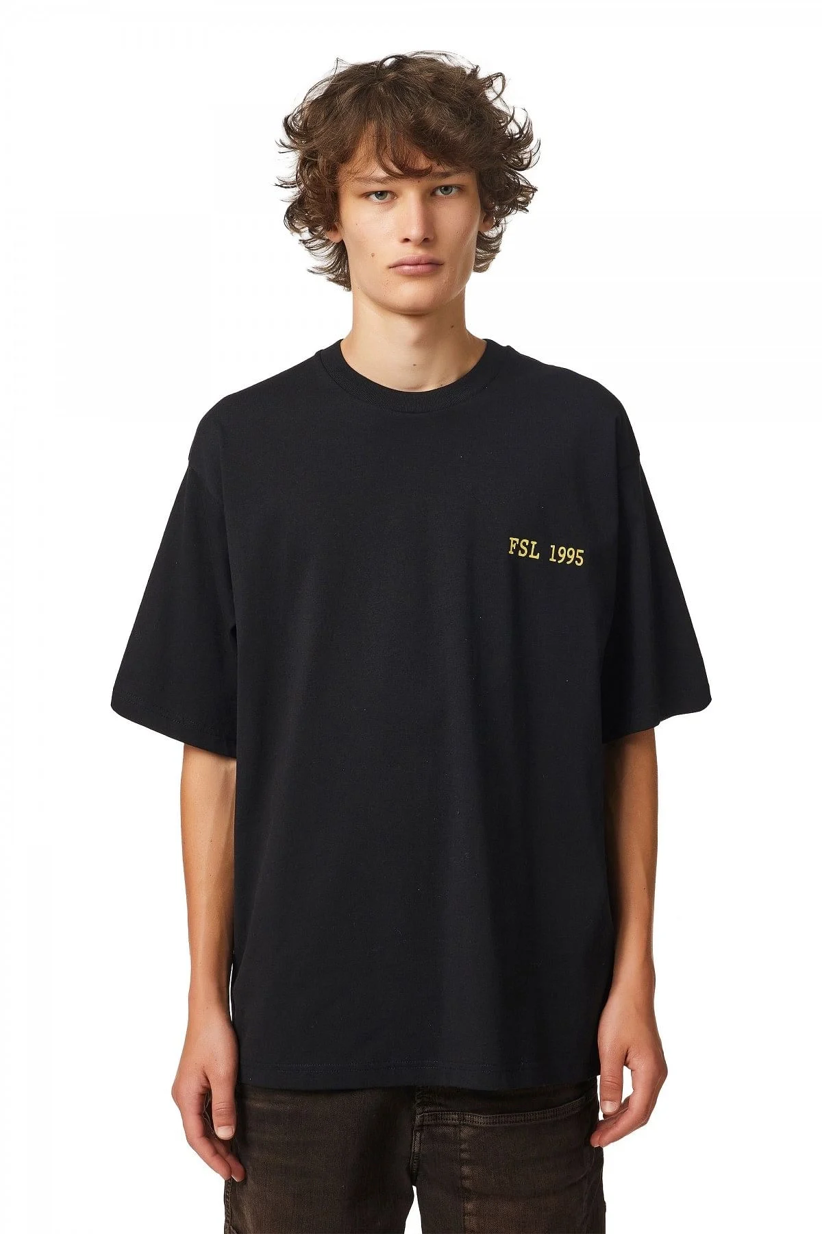 Black Green Label T-shirt with graphic print