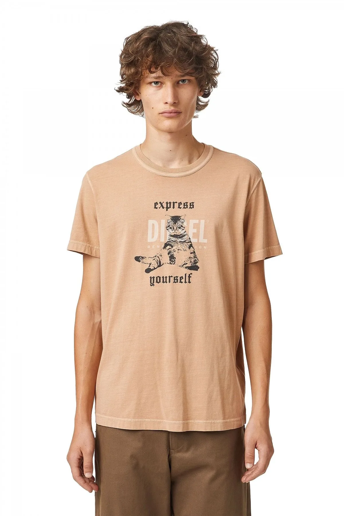 Beige Green Label Express Yourself T-shirt