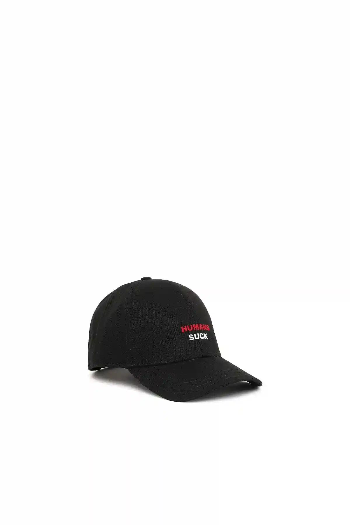 Black Baseball cap with Humans Suck lettering
