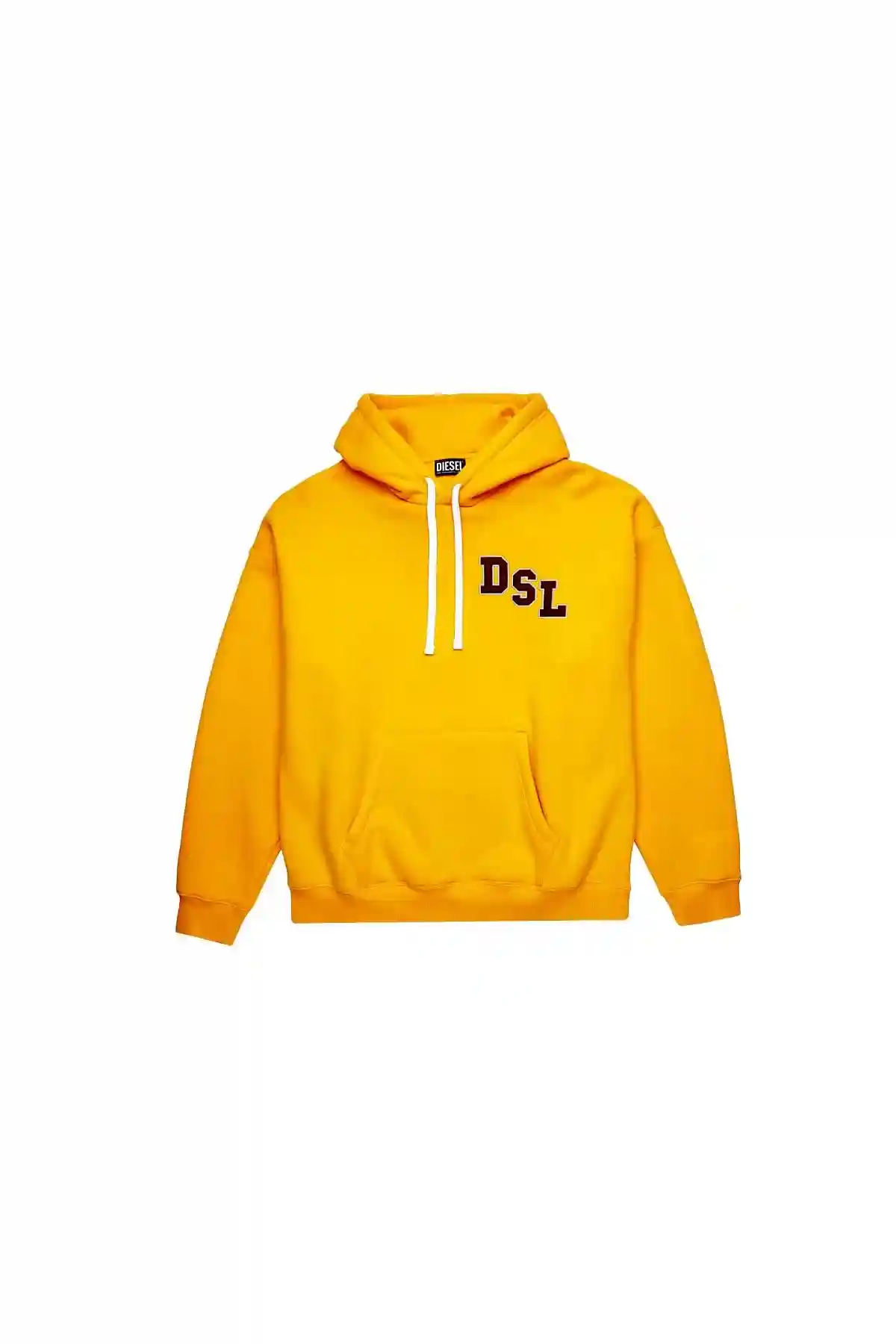 Yellow Hoodie with varsity felt patches