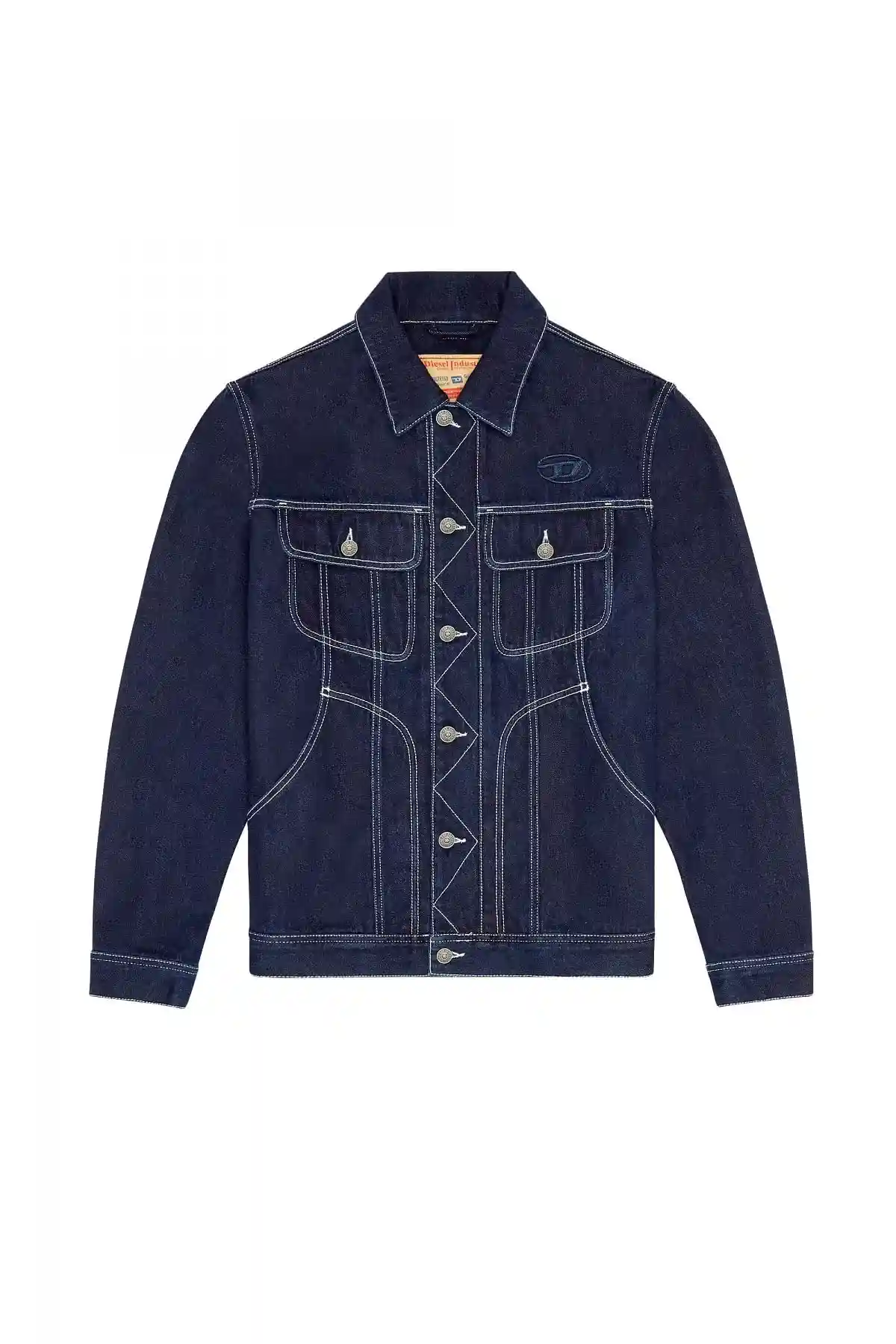 Blue Regular-fit trucker jacket