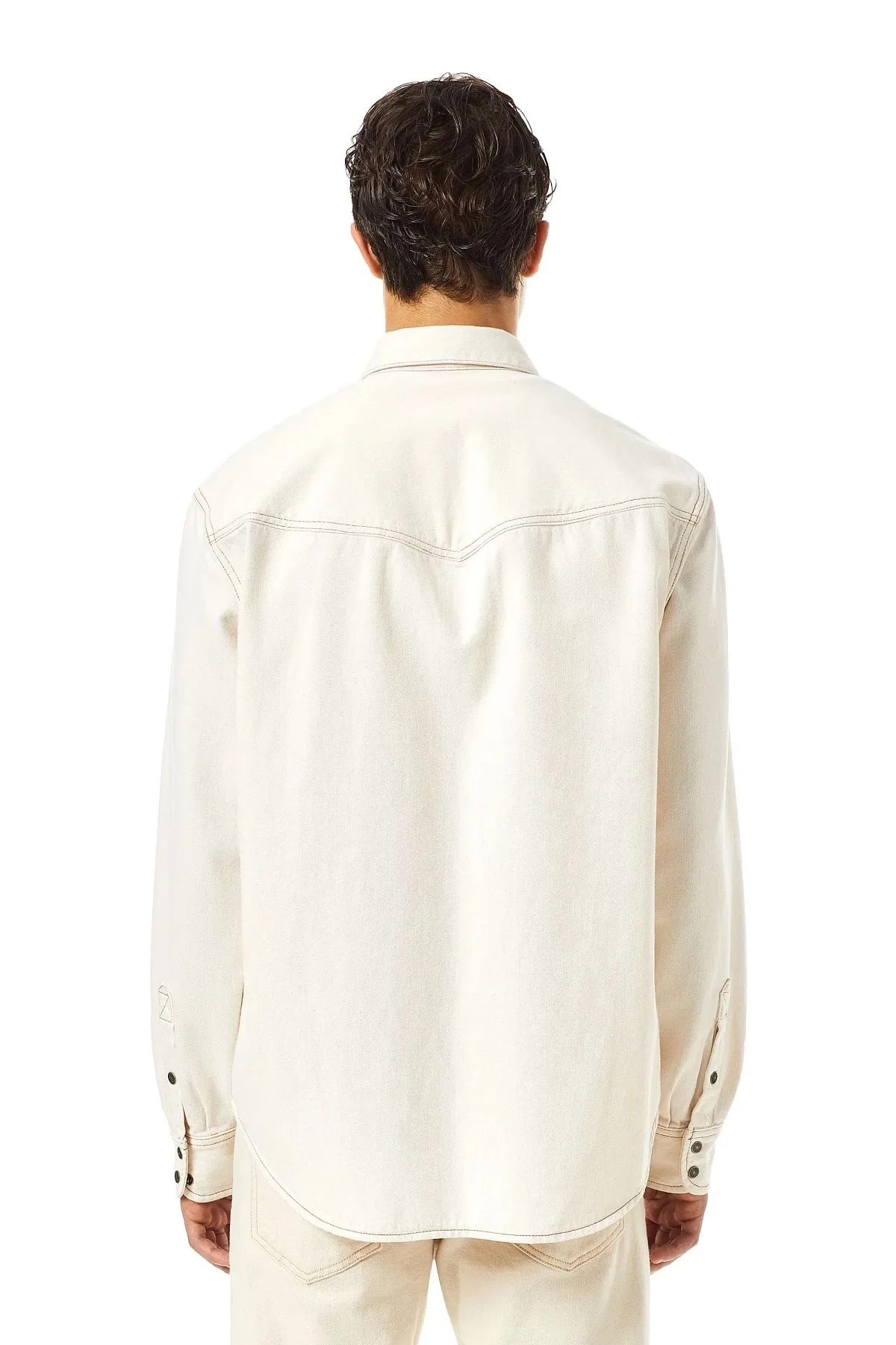 White Western shirt in denim