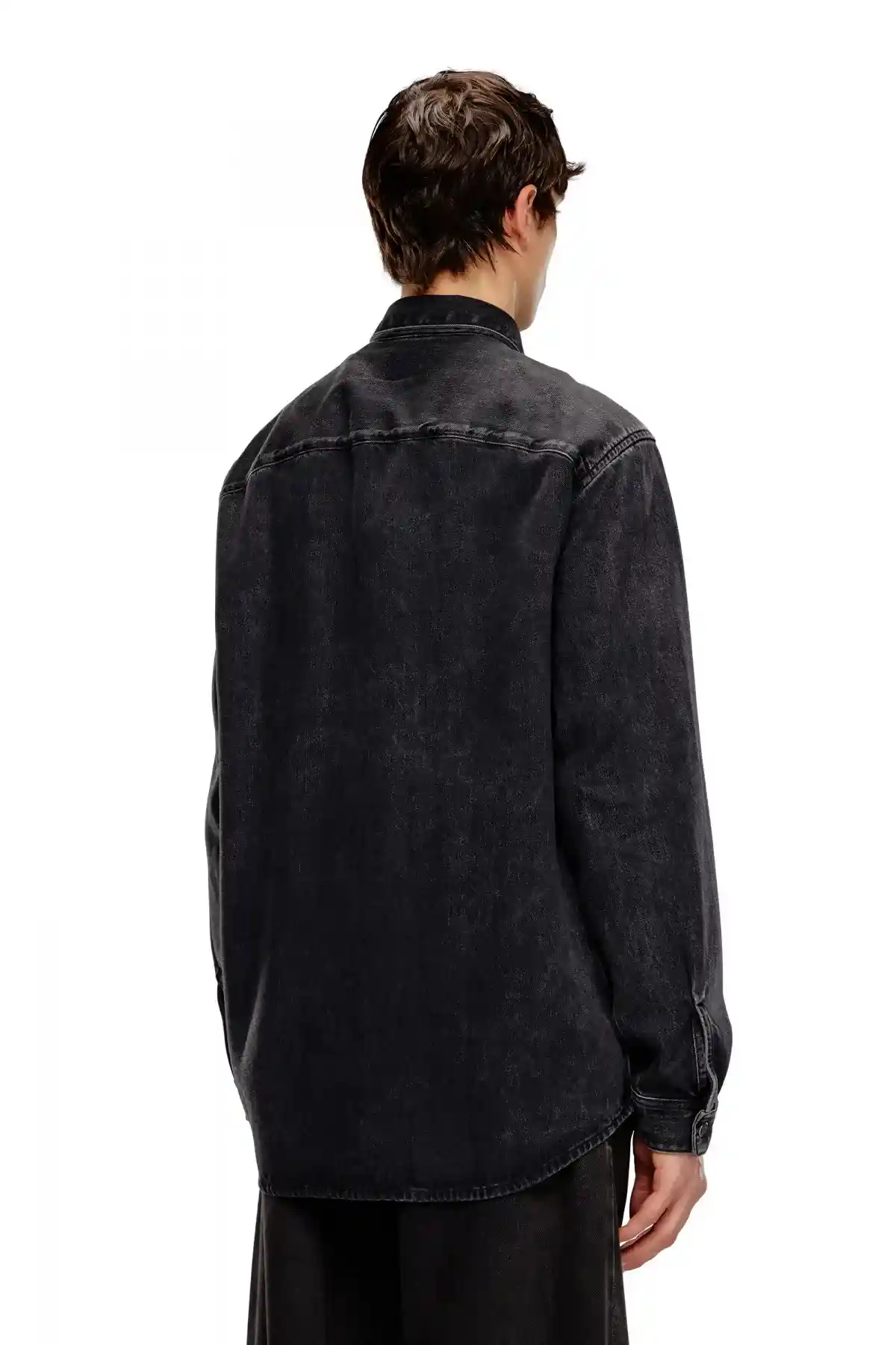 Black Shirt in Tencel denim