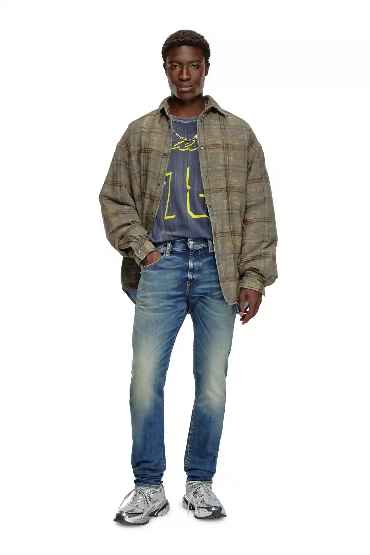 Blue 2019 D-Strukt L.32 Jeans Slim