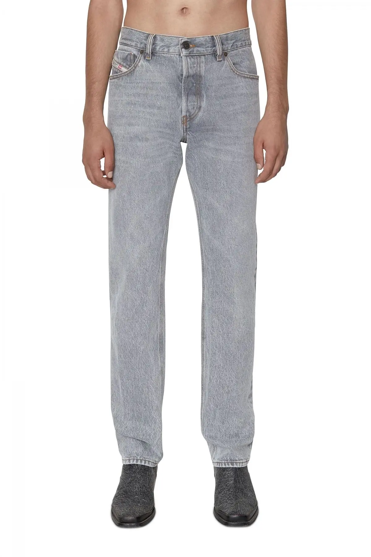 Grey Straight Jeans-1995 D-Sark