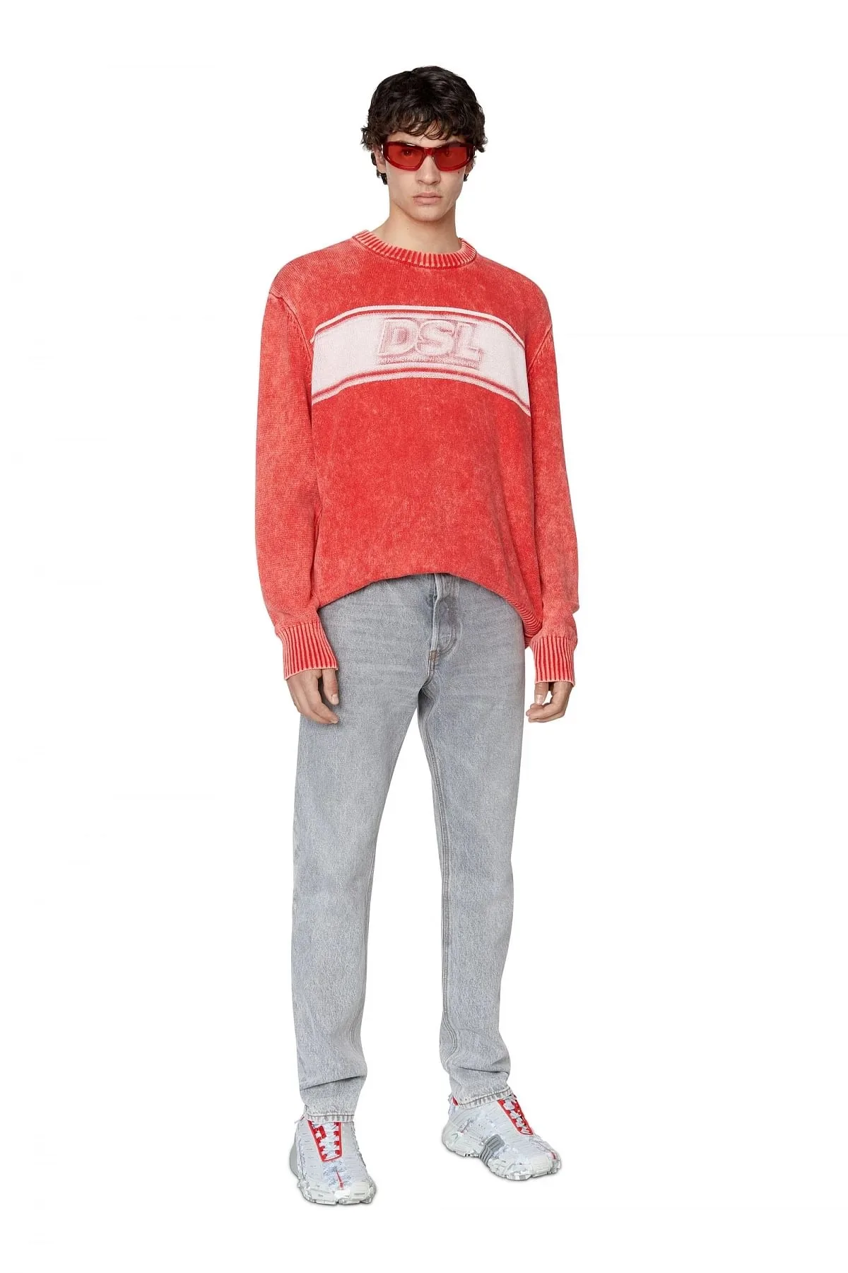 Grey Straight Jeans-1995 D-Sark