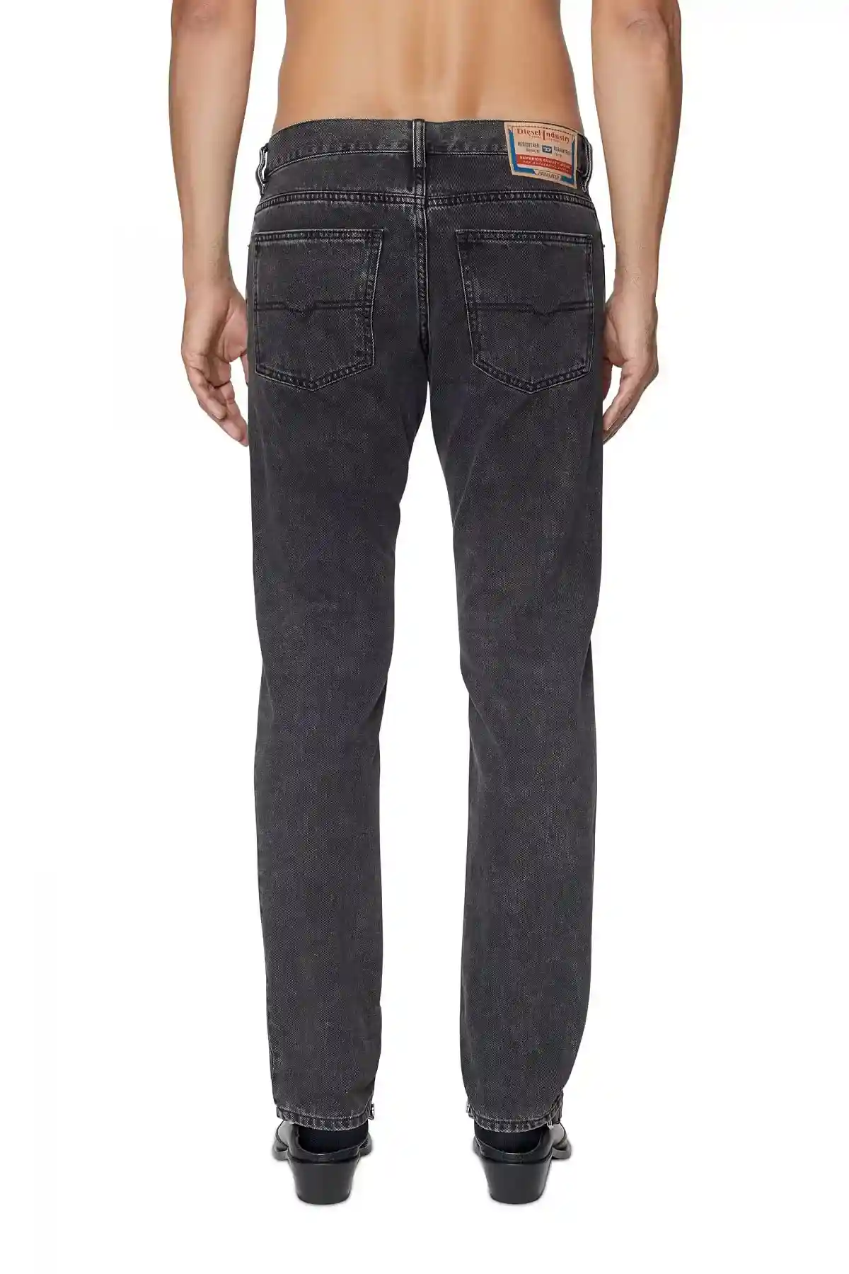 Black and Dark Grey Straight Jeans-1995 D-Sark