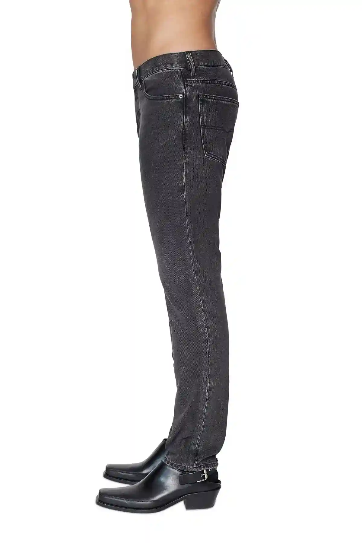 Black and Dark Grey Straight Jeans-1995 D-Sark