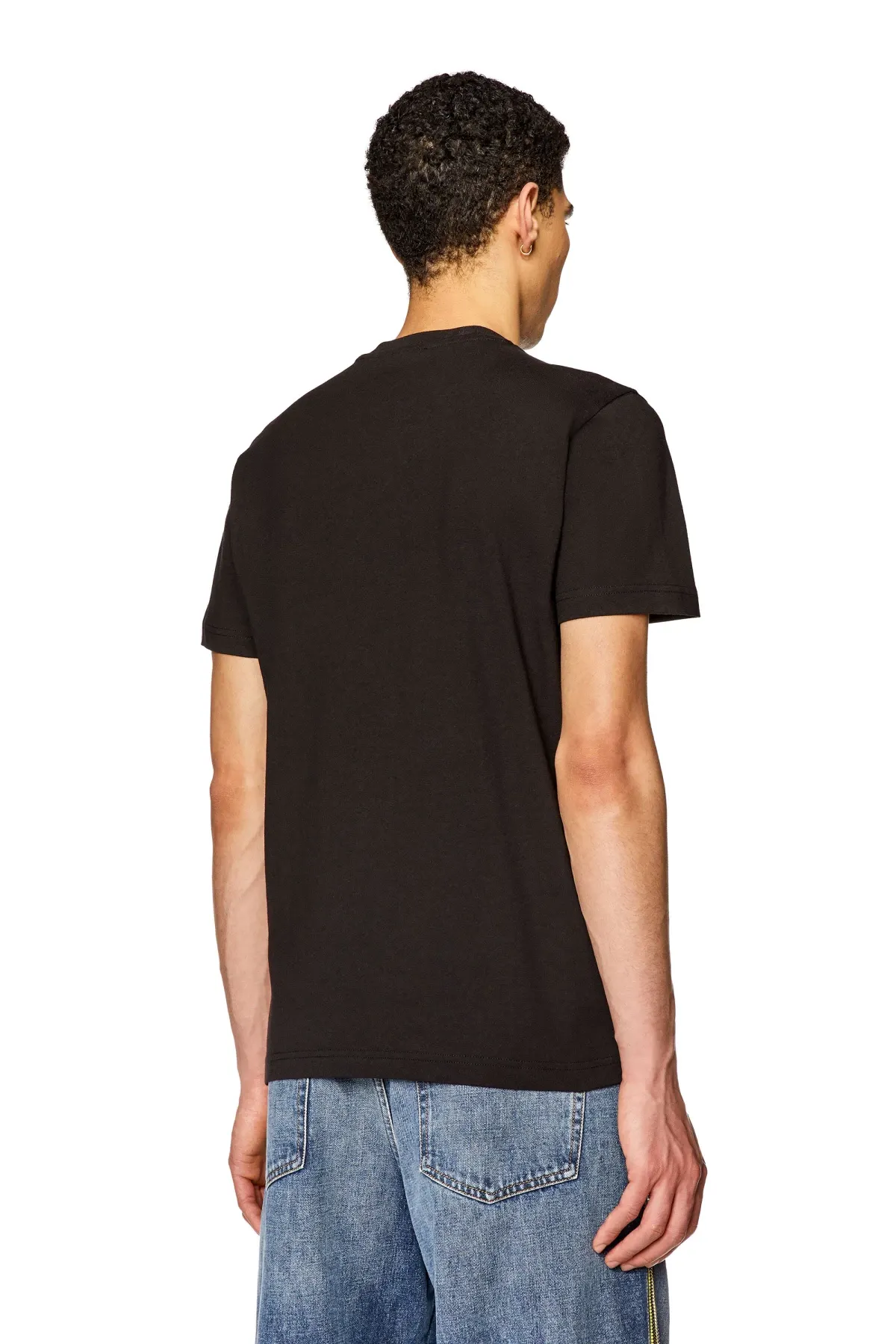Black T-shirt with front photo print