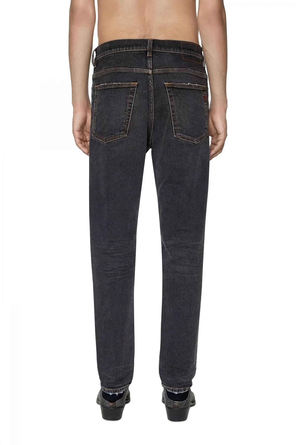 Black and Dark Grey Tapered fit Jeans-2005 D-Fining