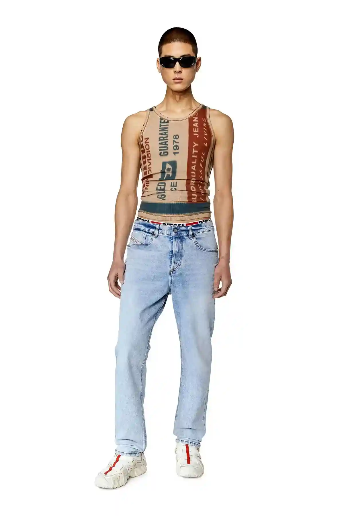 Blue Tapered fit Jeans-2005 D-Fining
