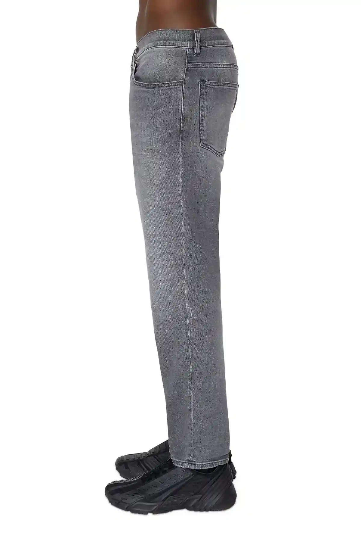 Black and Dark Grey Tapered fit Jeans-2005 D-Fining