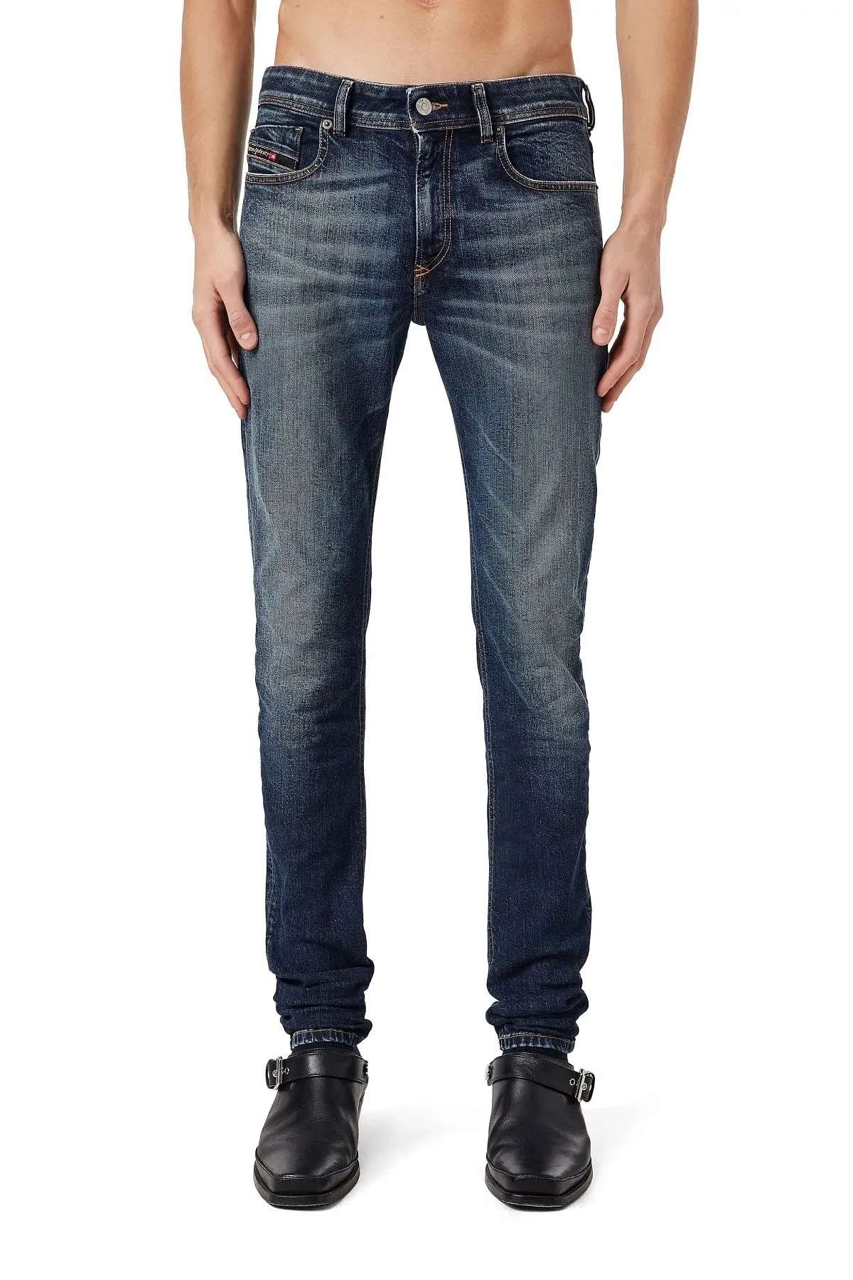 Blue Skinny Fit-Sleenker-Jeans