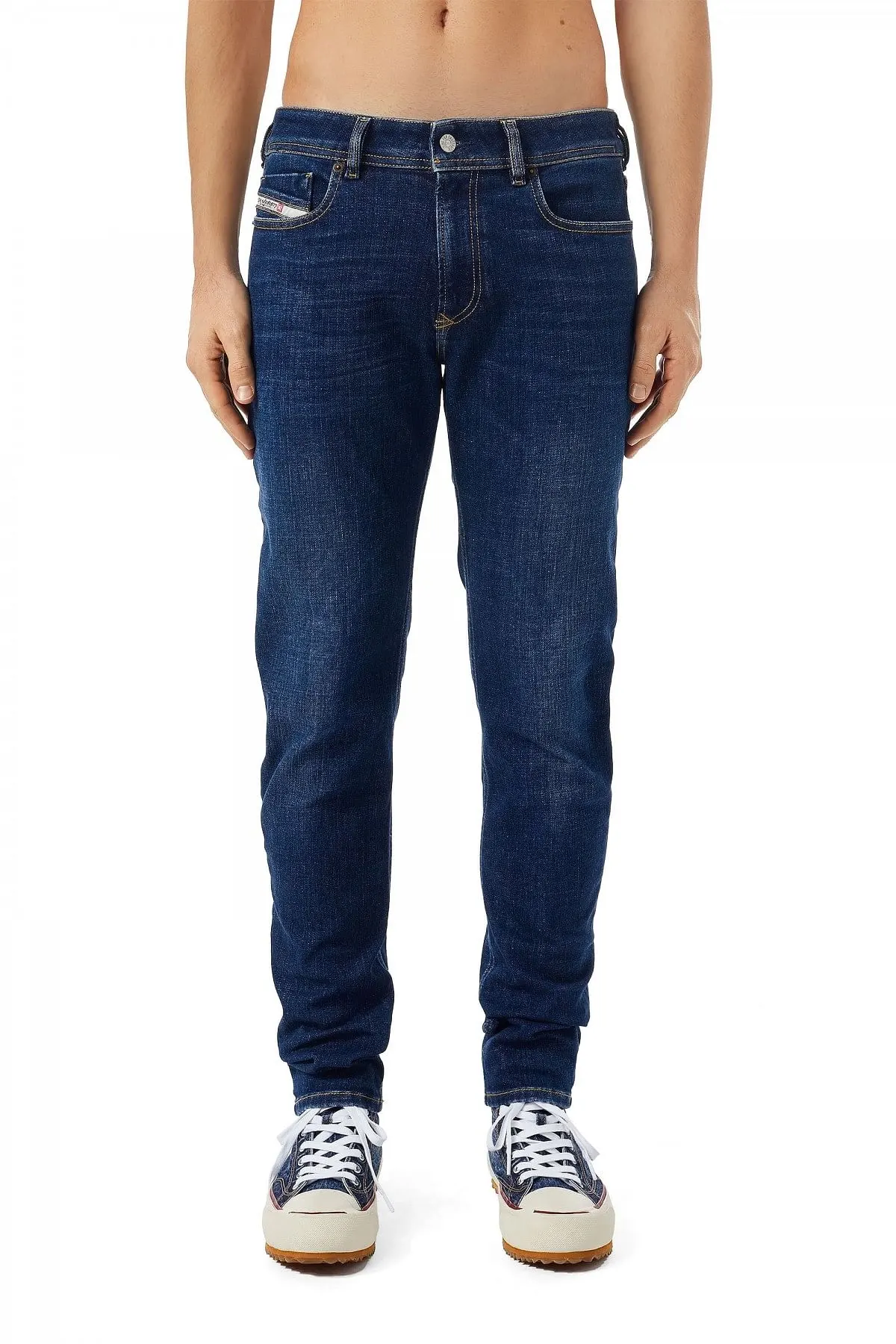 Blue Skinny Fit-Sleenker-Jeans