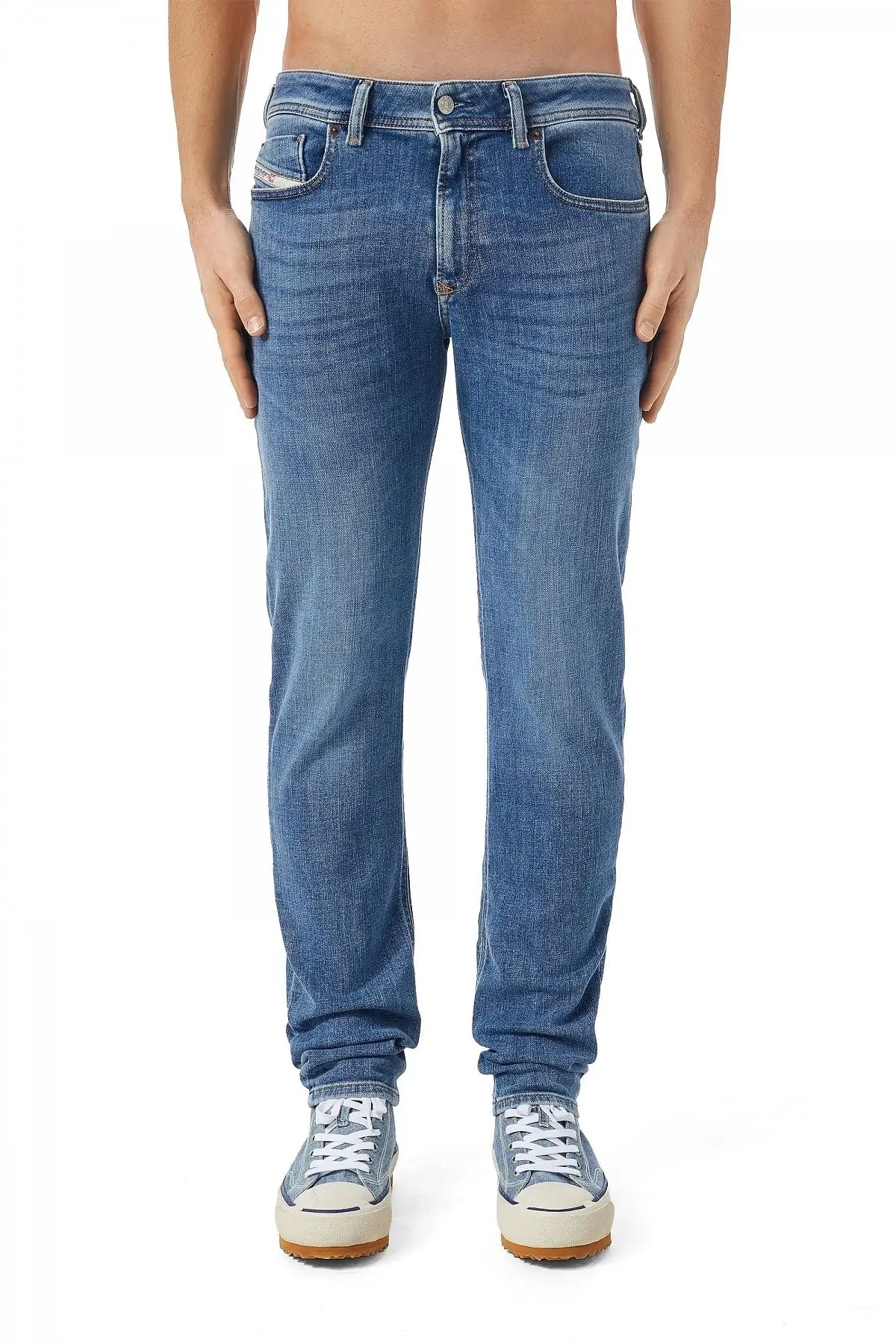 Blue Skinny Fit-Sleenker-Jeans