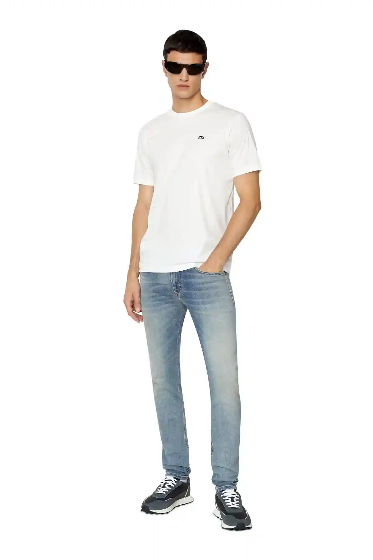 Blue Skinny Fit-Sleenker-Jeans