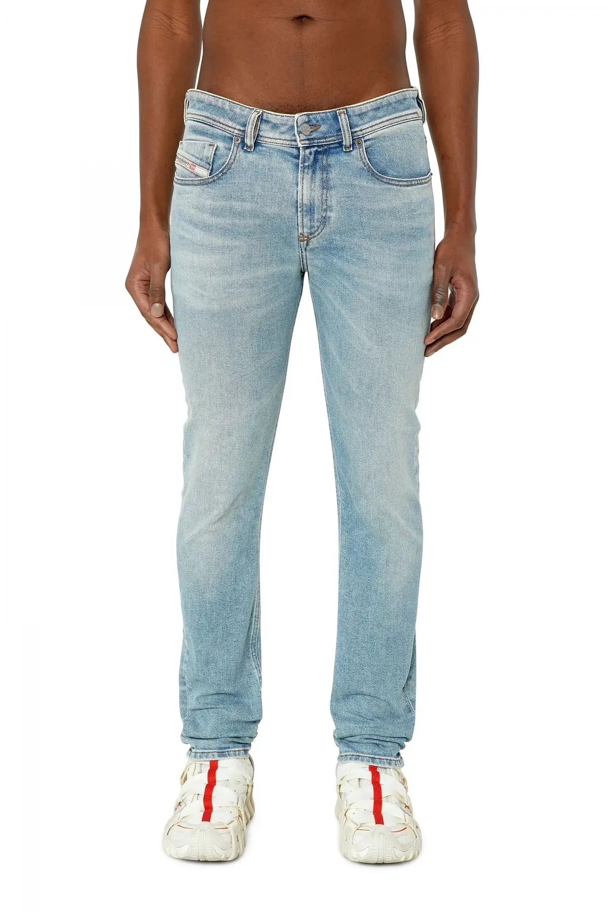 Blue Skinny Fit-Sleenker-Jeans