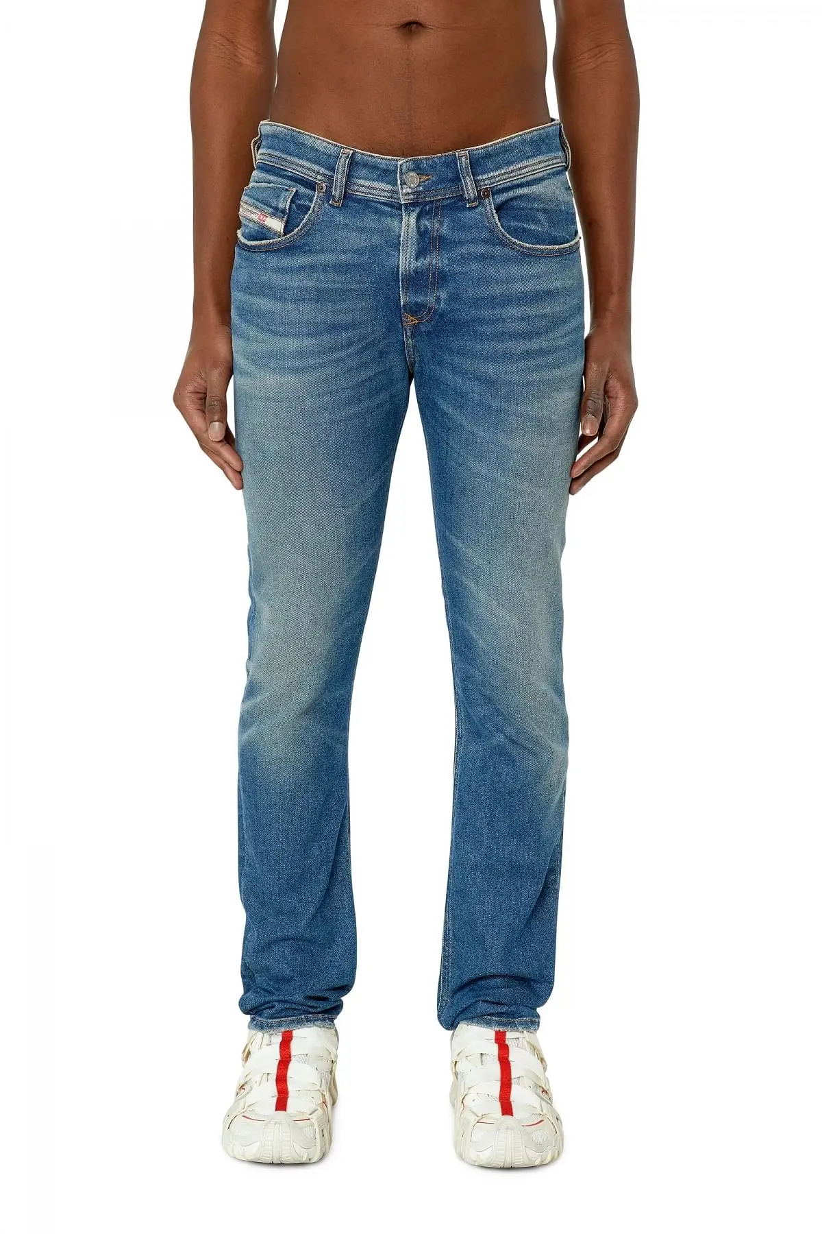 Blue Skinny Fit-Sleenker-Jeans