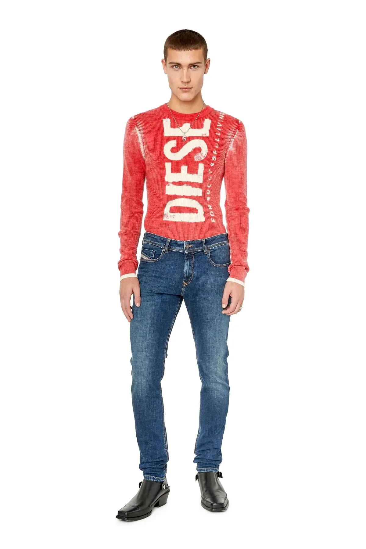 Blue Skinny Fit-Sleenker-Jeans