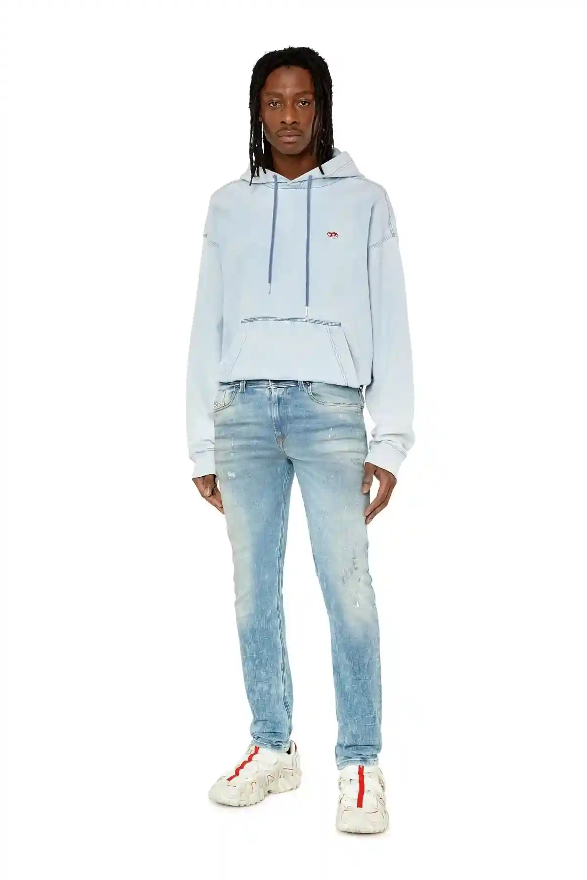Blue Skinny Fit-Sleenker-Jeans