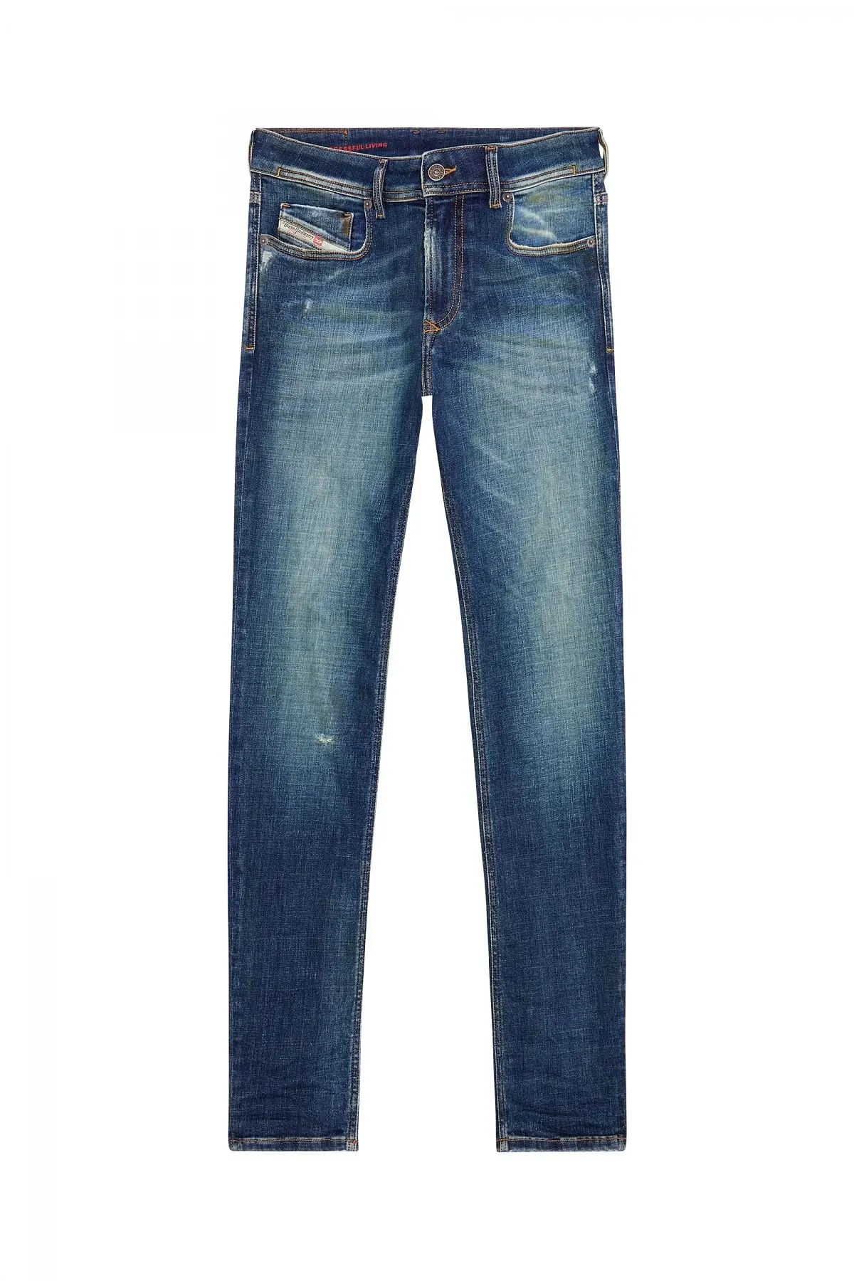 Blue Skinny Fit-Sleenker-Jeans