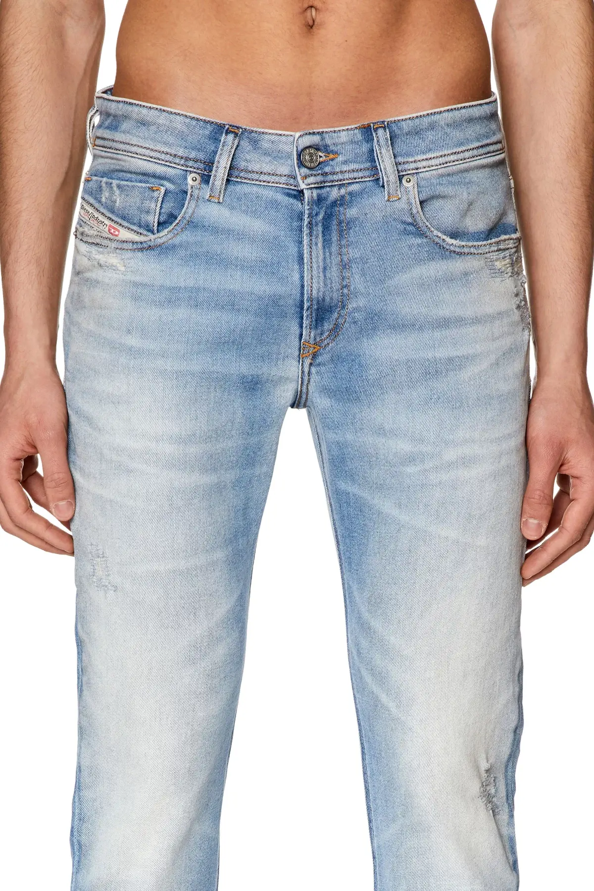 Blue Skinny Fit-Sleenker-Jeans