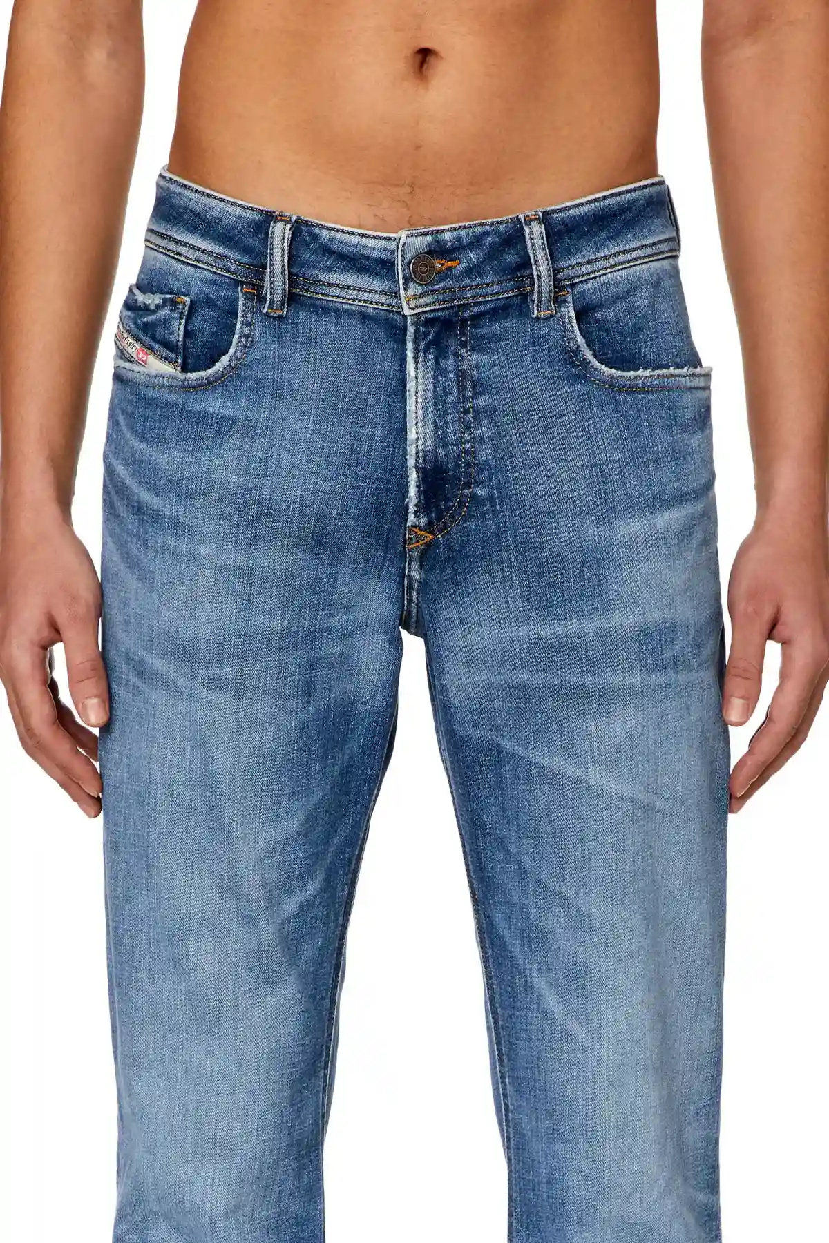 Medium Blue Skinny Fit-Sleenker-Jeans