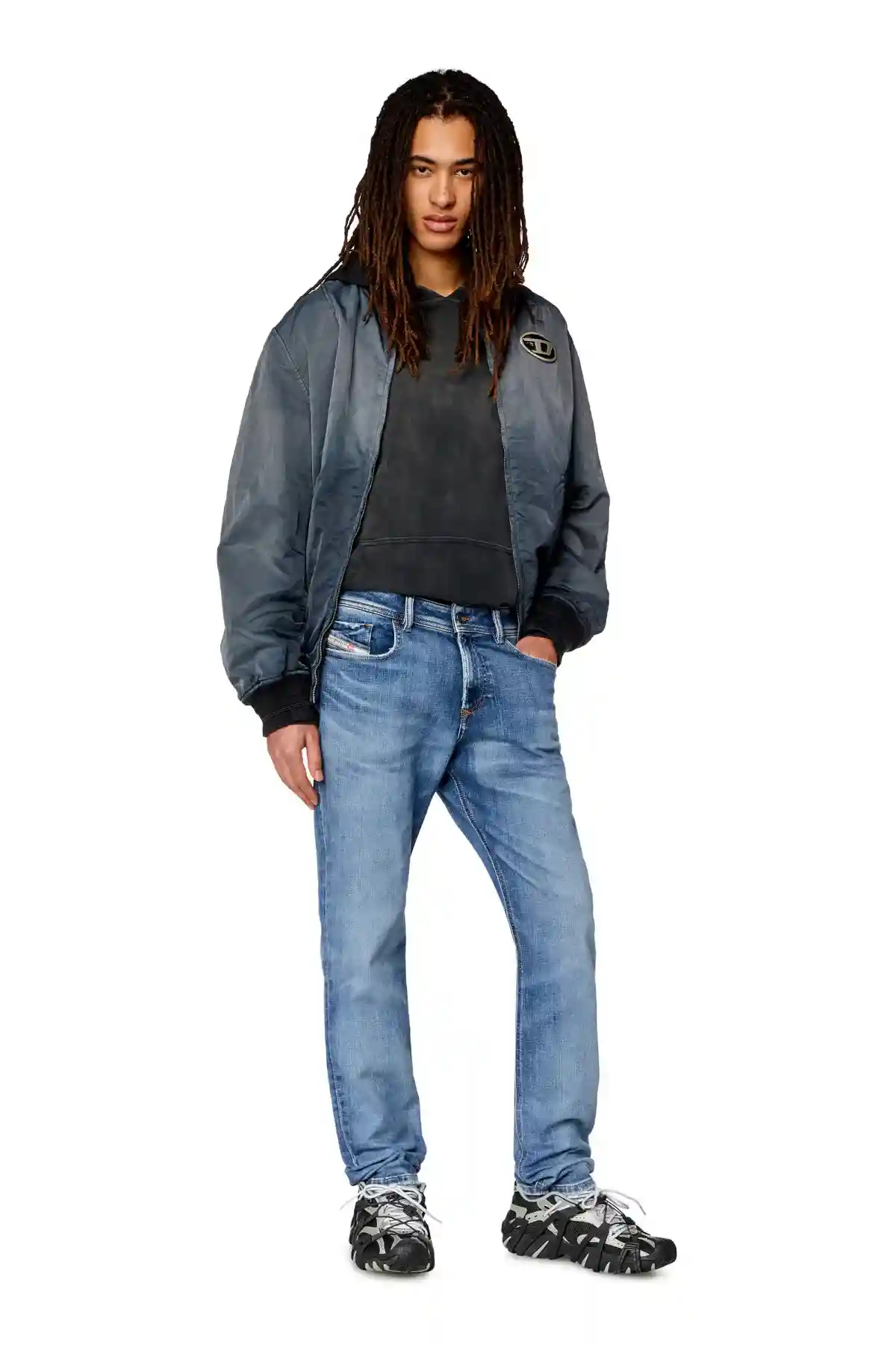 Medium Blue Skinny Fit-Sleenker-Jeans