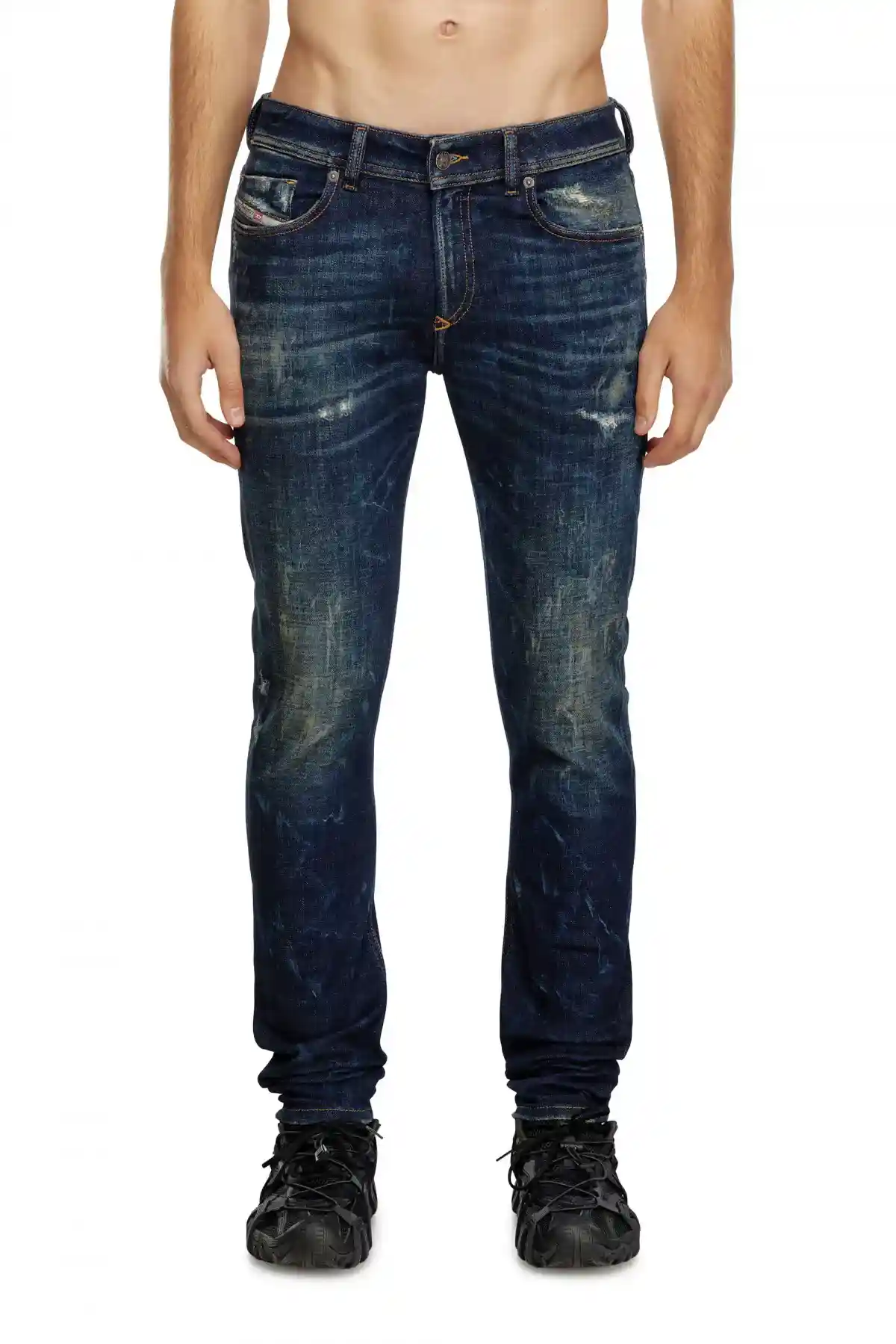 Blue Skinny Fit-Sleenker-Jeans