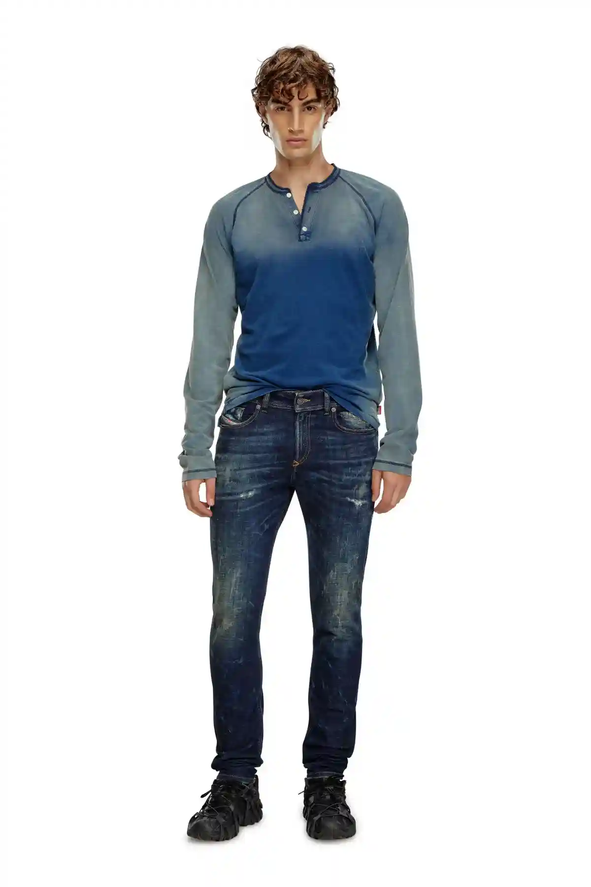 Blue Skinny Fit-Sleenker-Jeans