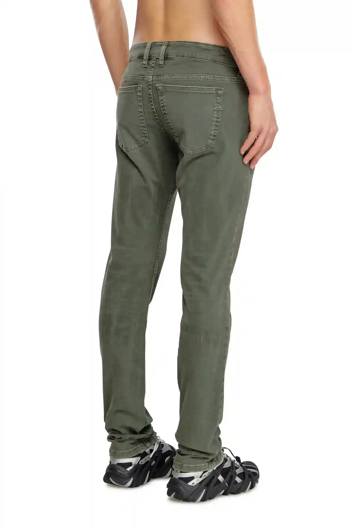 Green Skinny Fit-Sleenker-Jeans