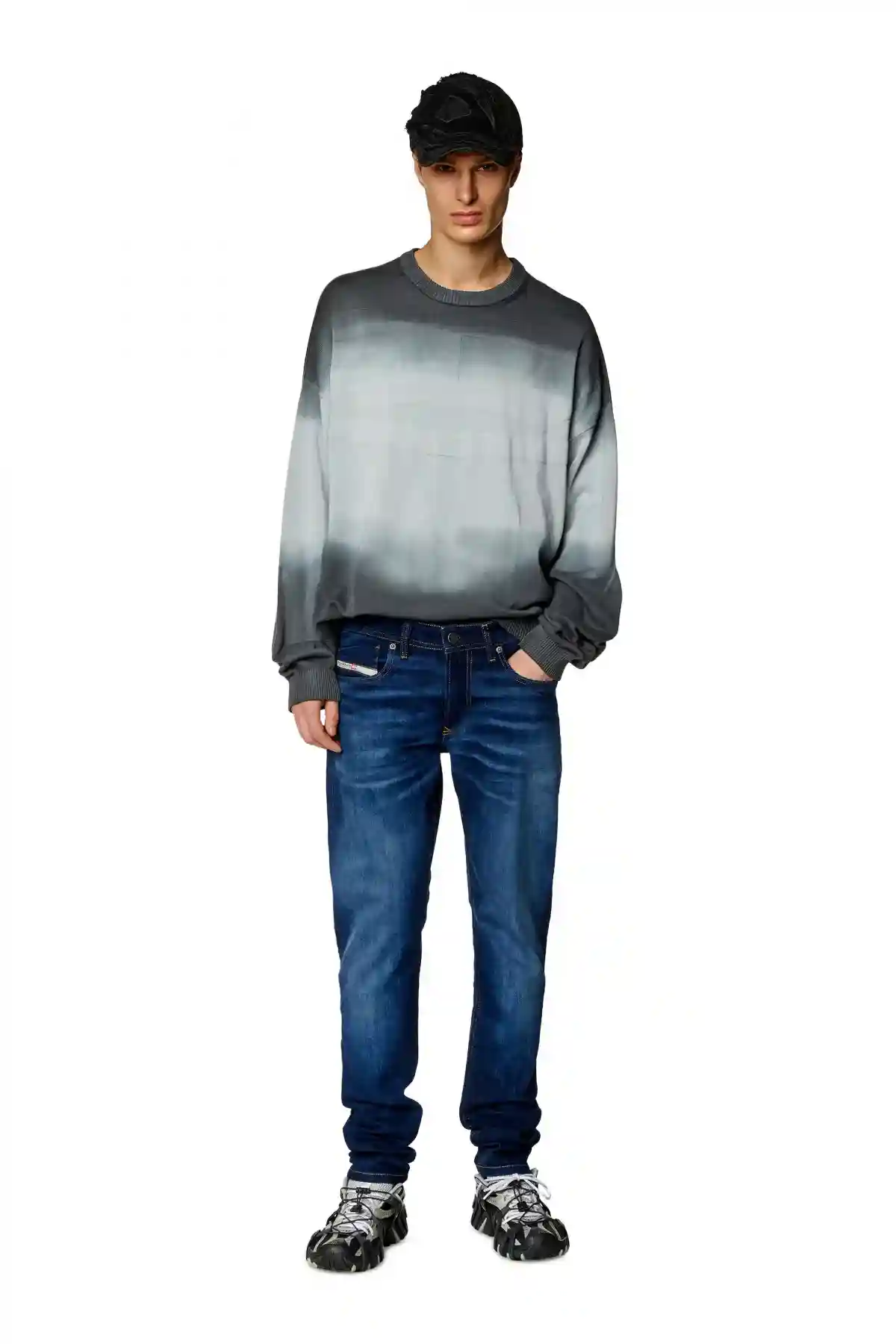 Blue Skinny Fit-Sleenker-Jeans