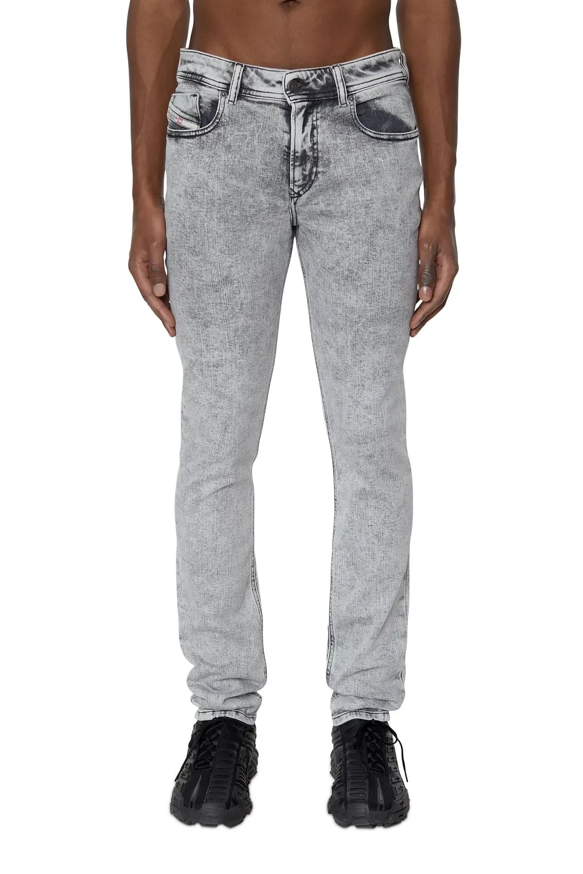 Grey Skinny Fit-Sleenker-Jeans
