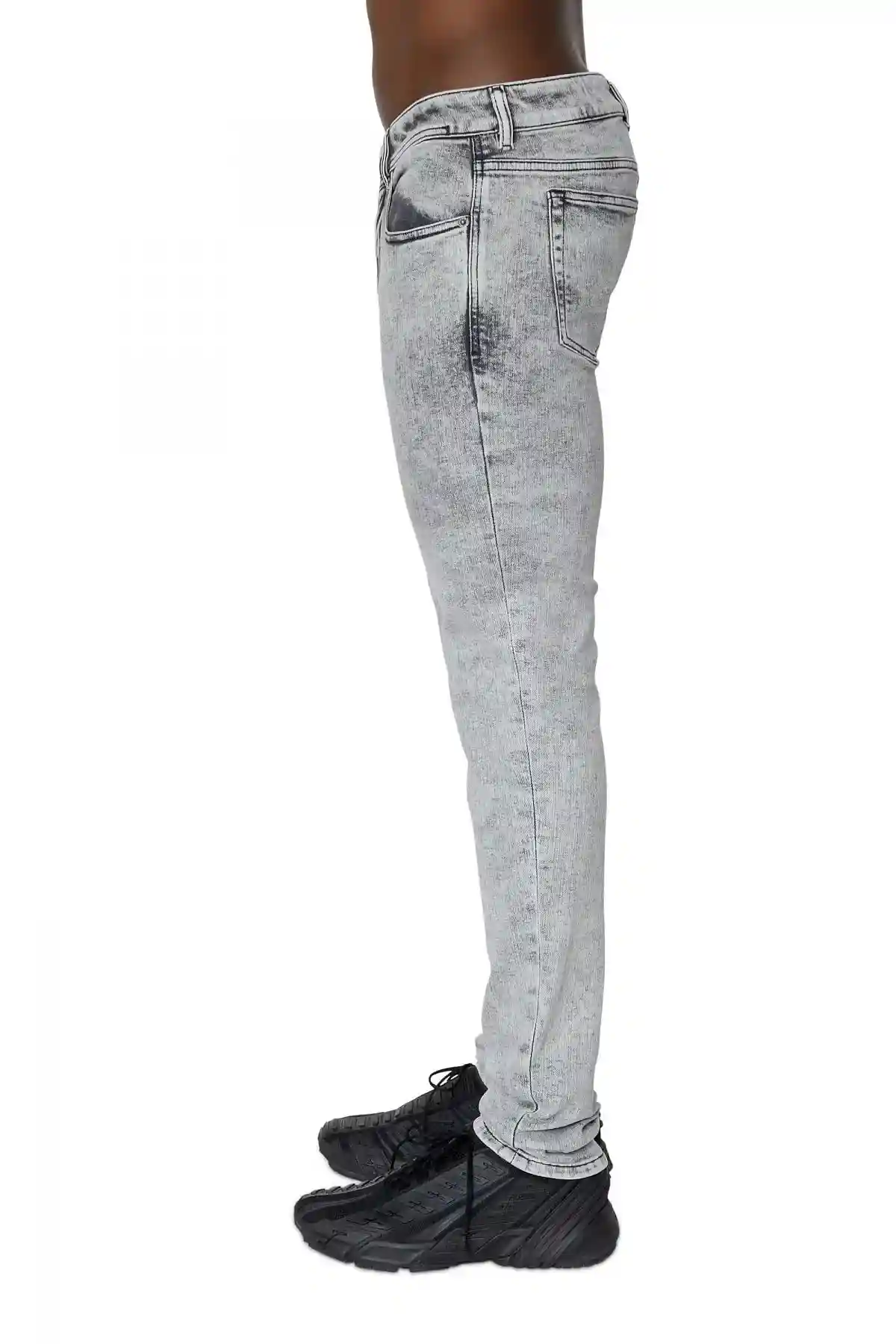 Grey Skinny Fit-Sleenker-Jeans