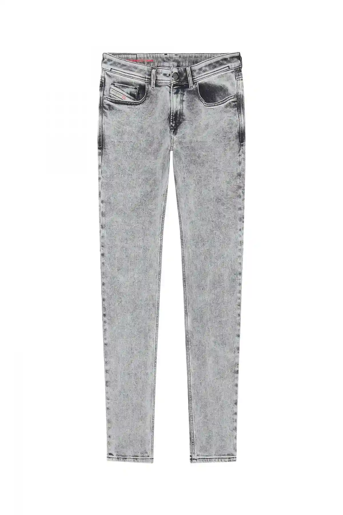 Grey Skinny Fit-Sleenker-Jeans