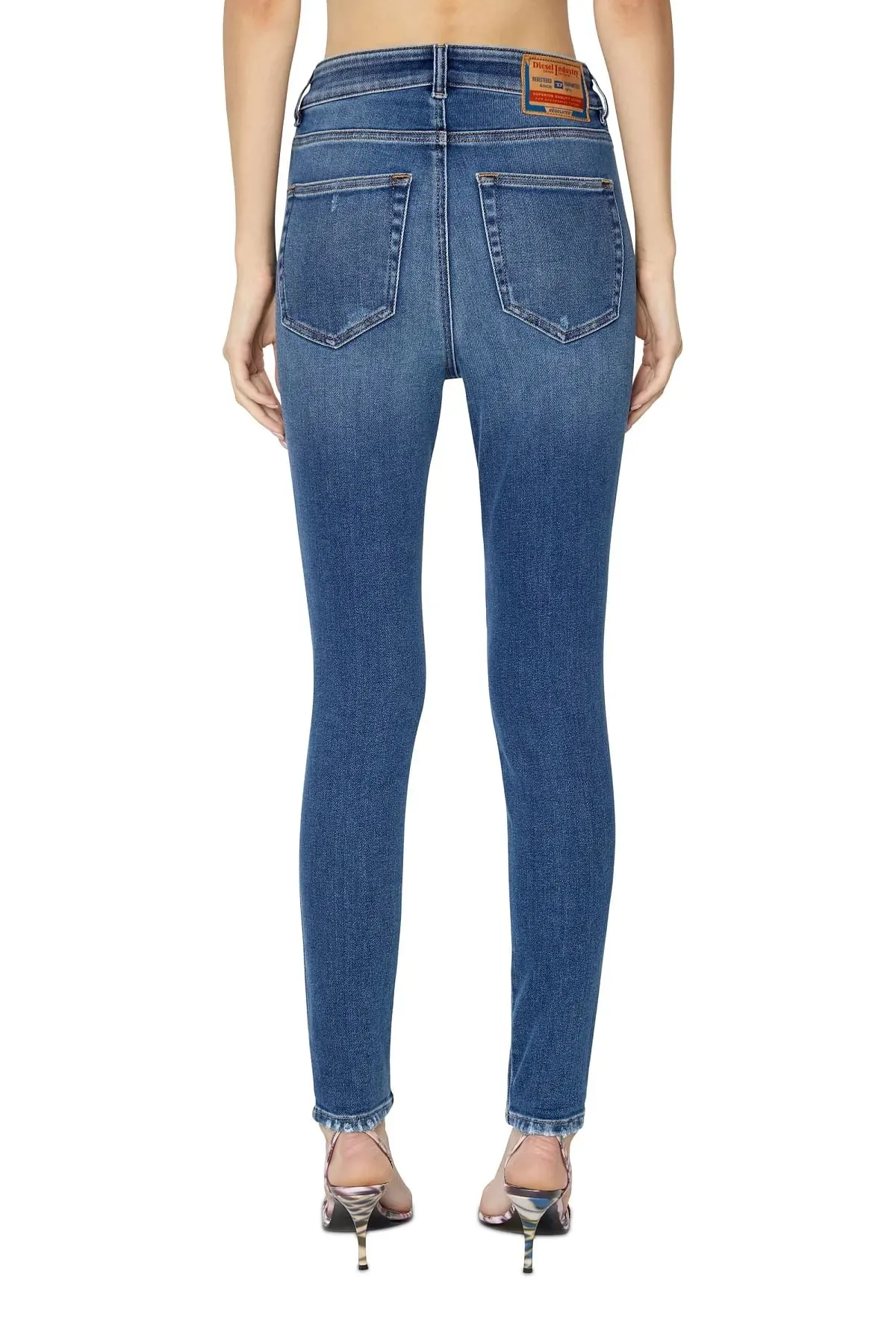 Blue Super skinny Jeans-1984 Slandy-High
