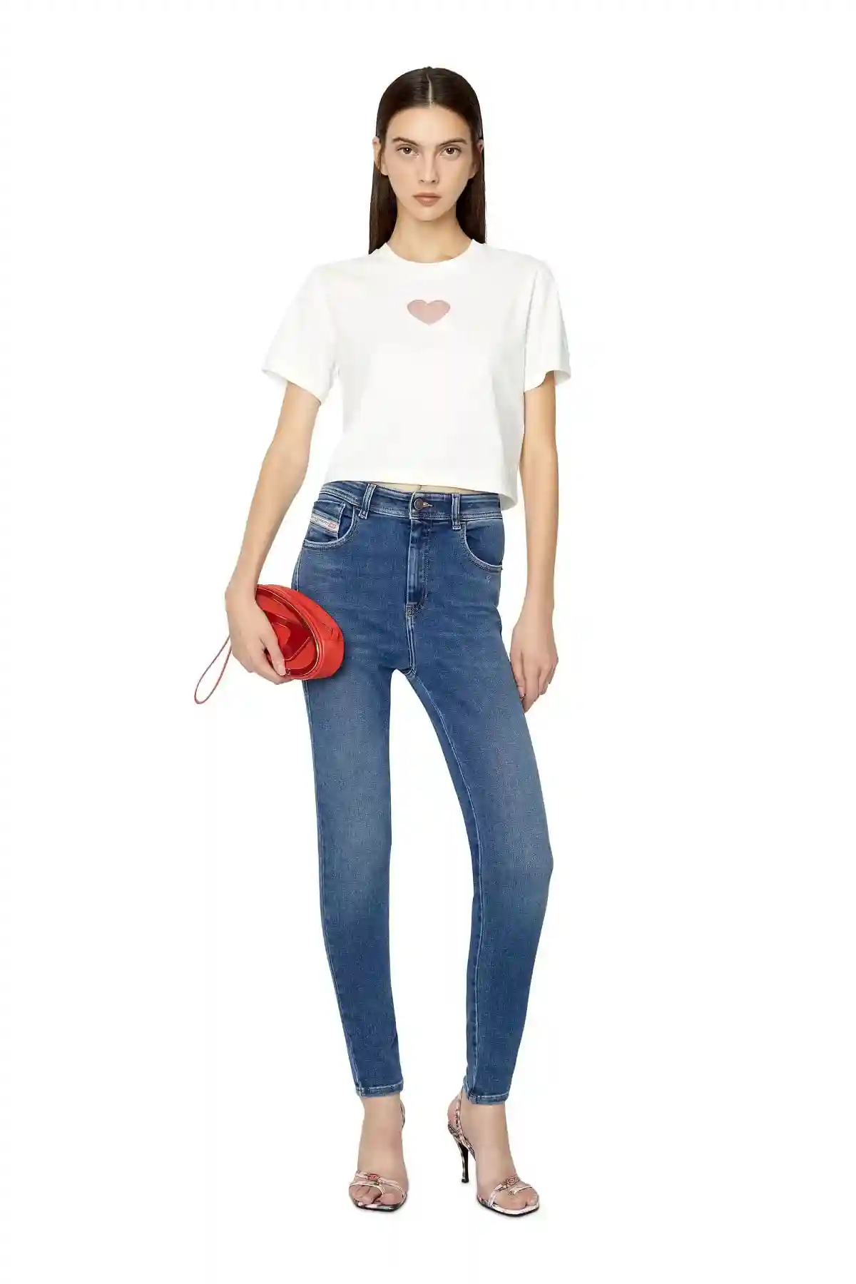 Blue Super skinny Jeans-1984 Slandy-High