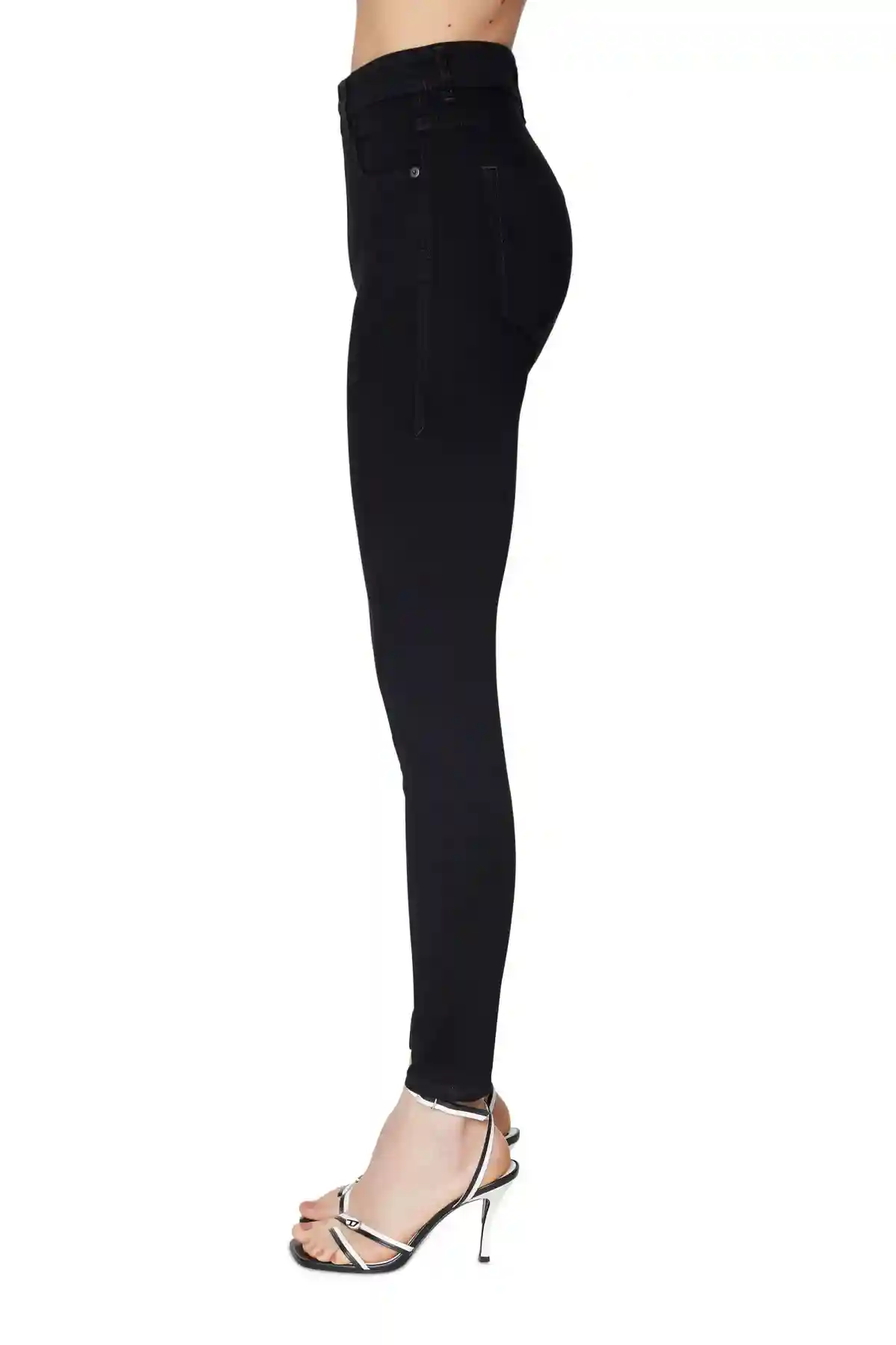 Black Skinny Jeans-1984 Slandy-High