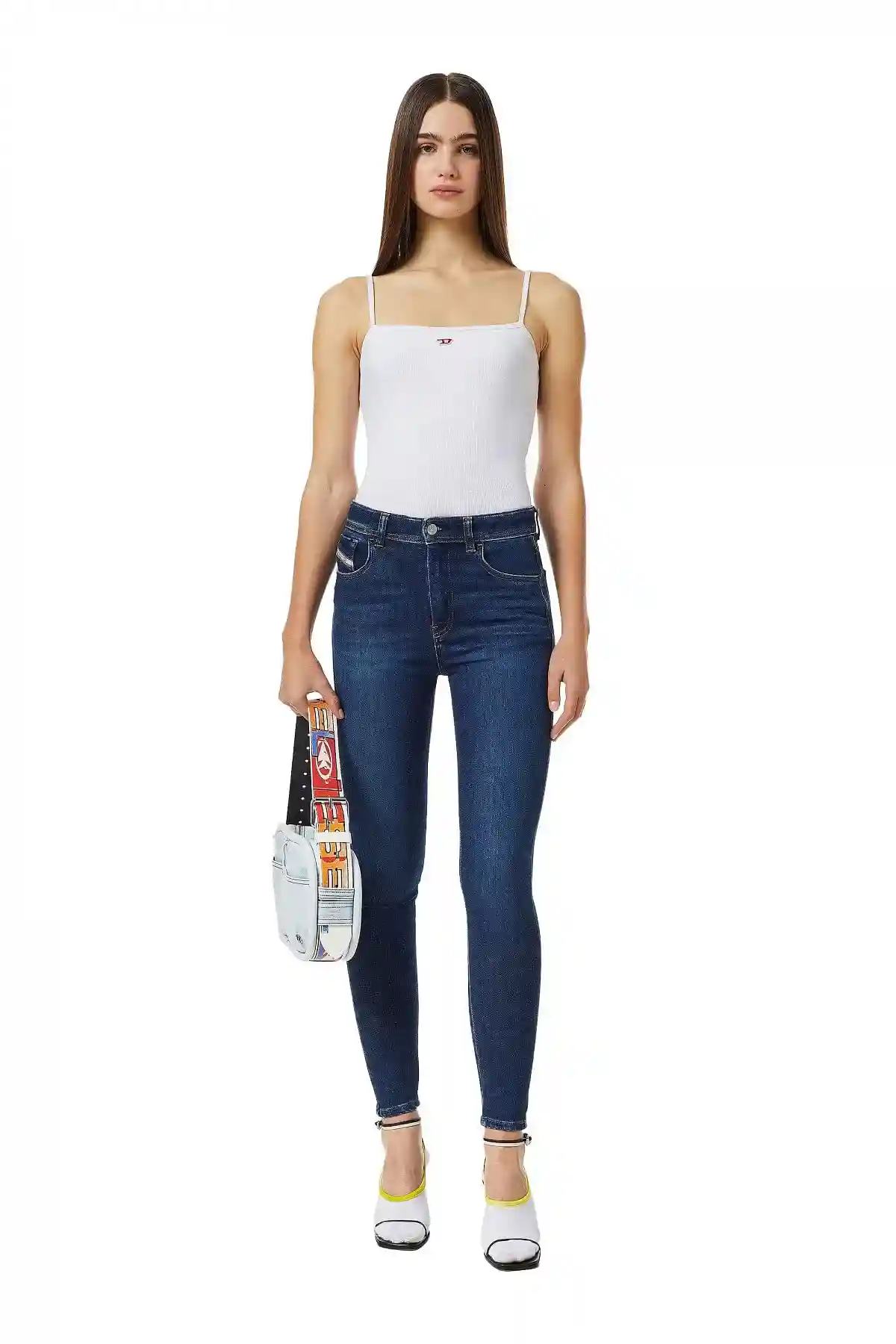 Blue Skinny Jeans-1984 Slandy-High