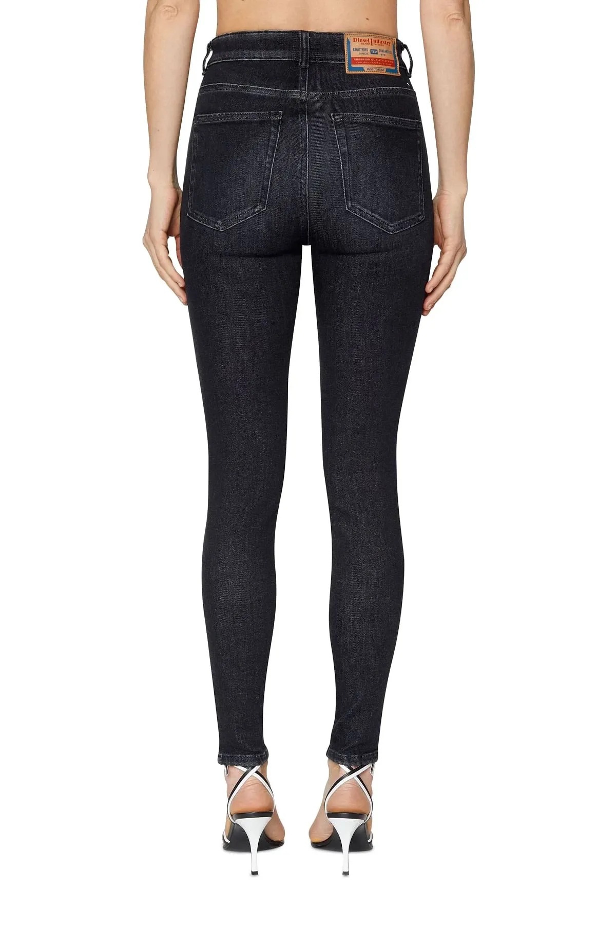 Black Super skinny Jeans-1984 Slandy-High