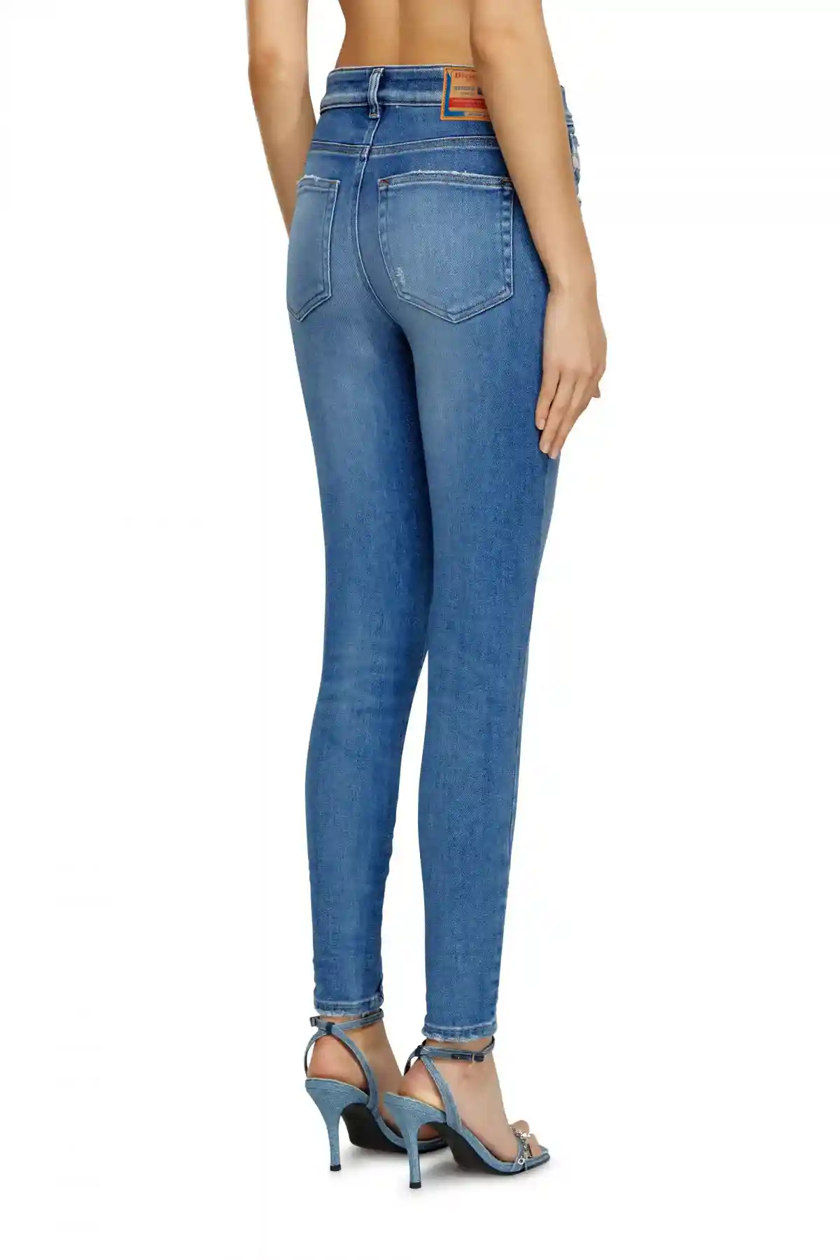 Medium Blue Skinny Jeans-1984 Slandy-High