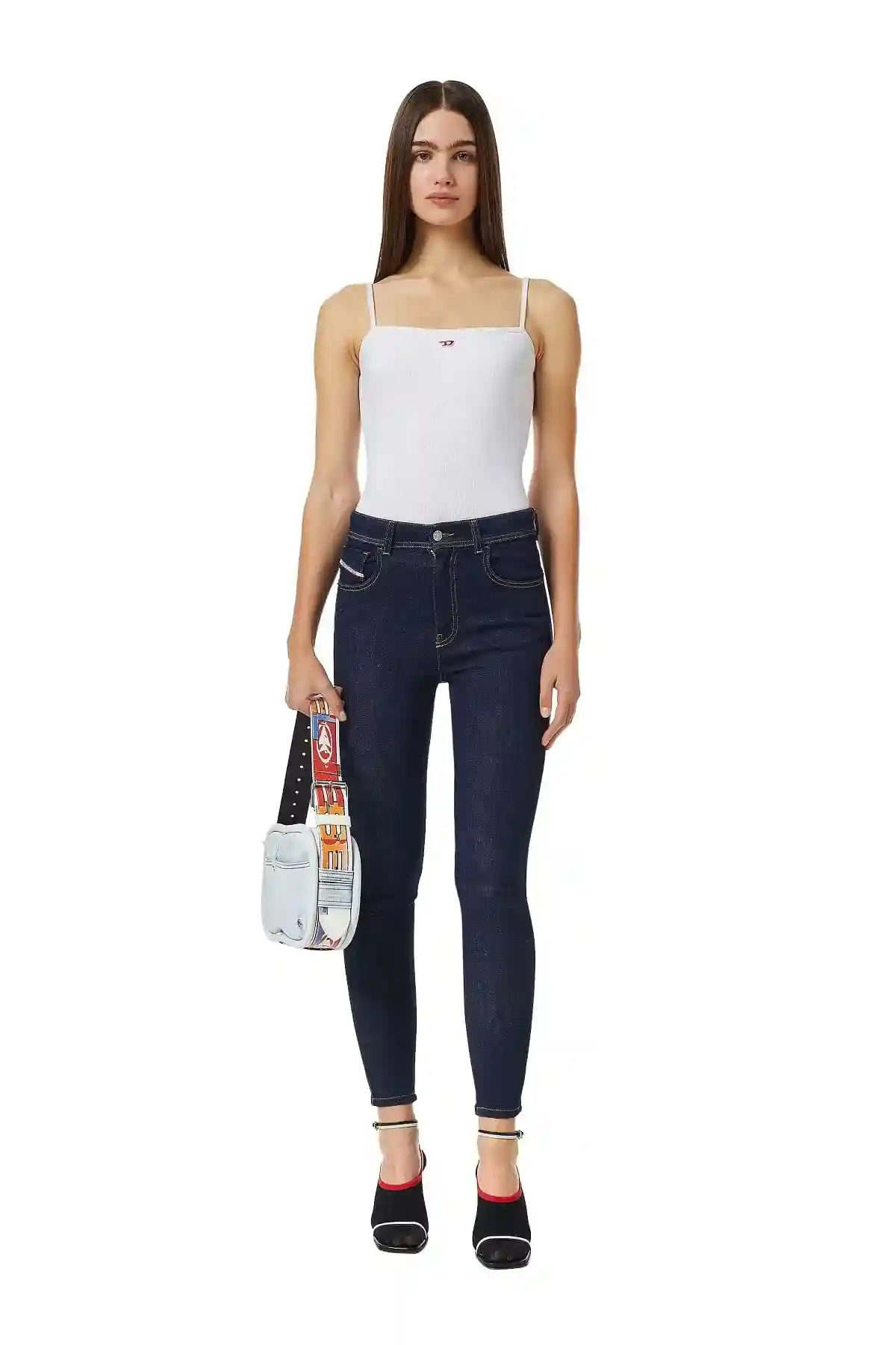 Blue Skinny Jeans-1984 Slandy-High