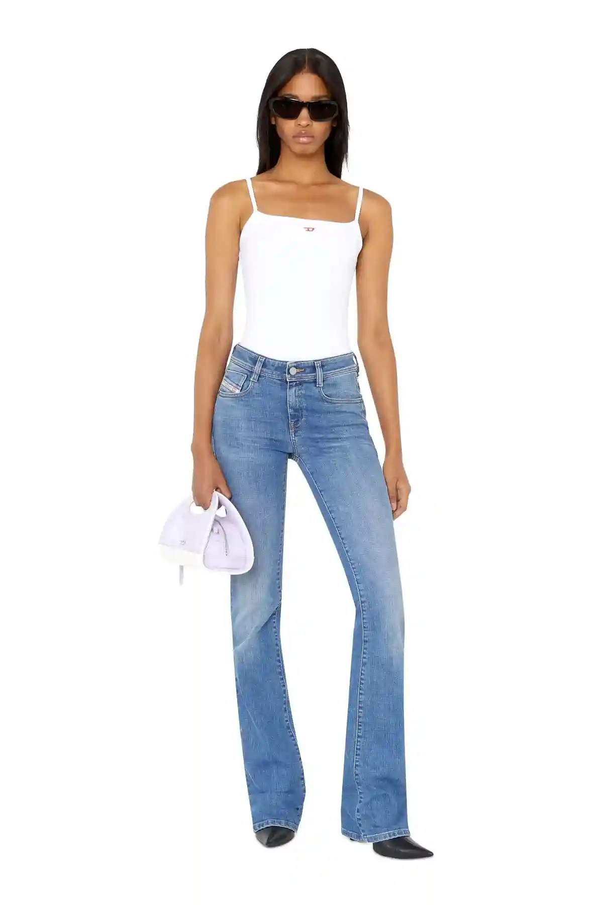 Blue Bootcut and Flare Jeans-1969 D-Ebbey