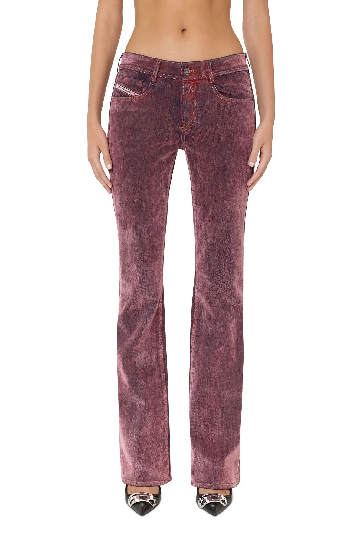 Pink Bootcut and Flare Jeans-1969 D-Ebbey