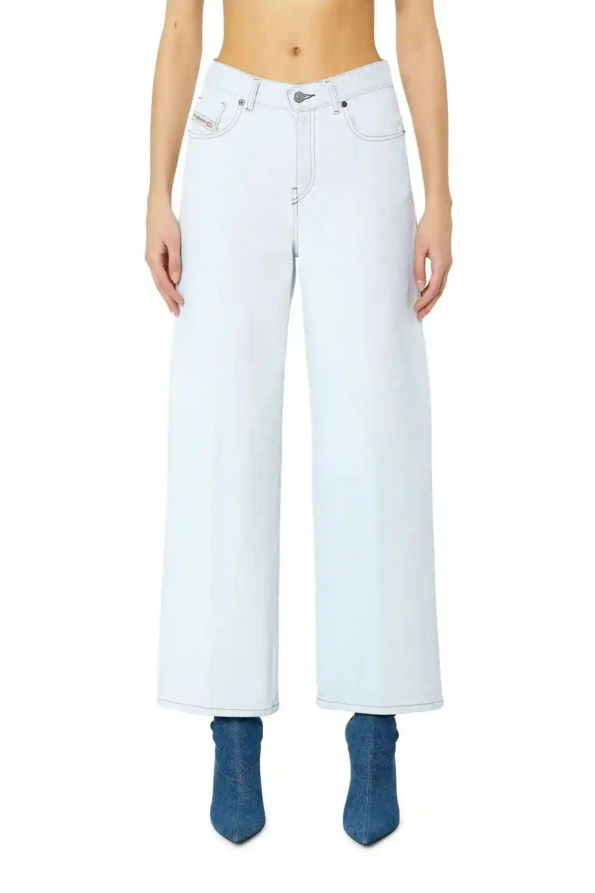 Blue Bootcut and Flare Jeans-2000 Widee